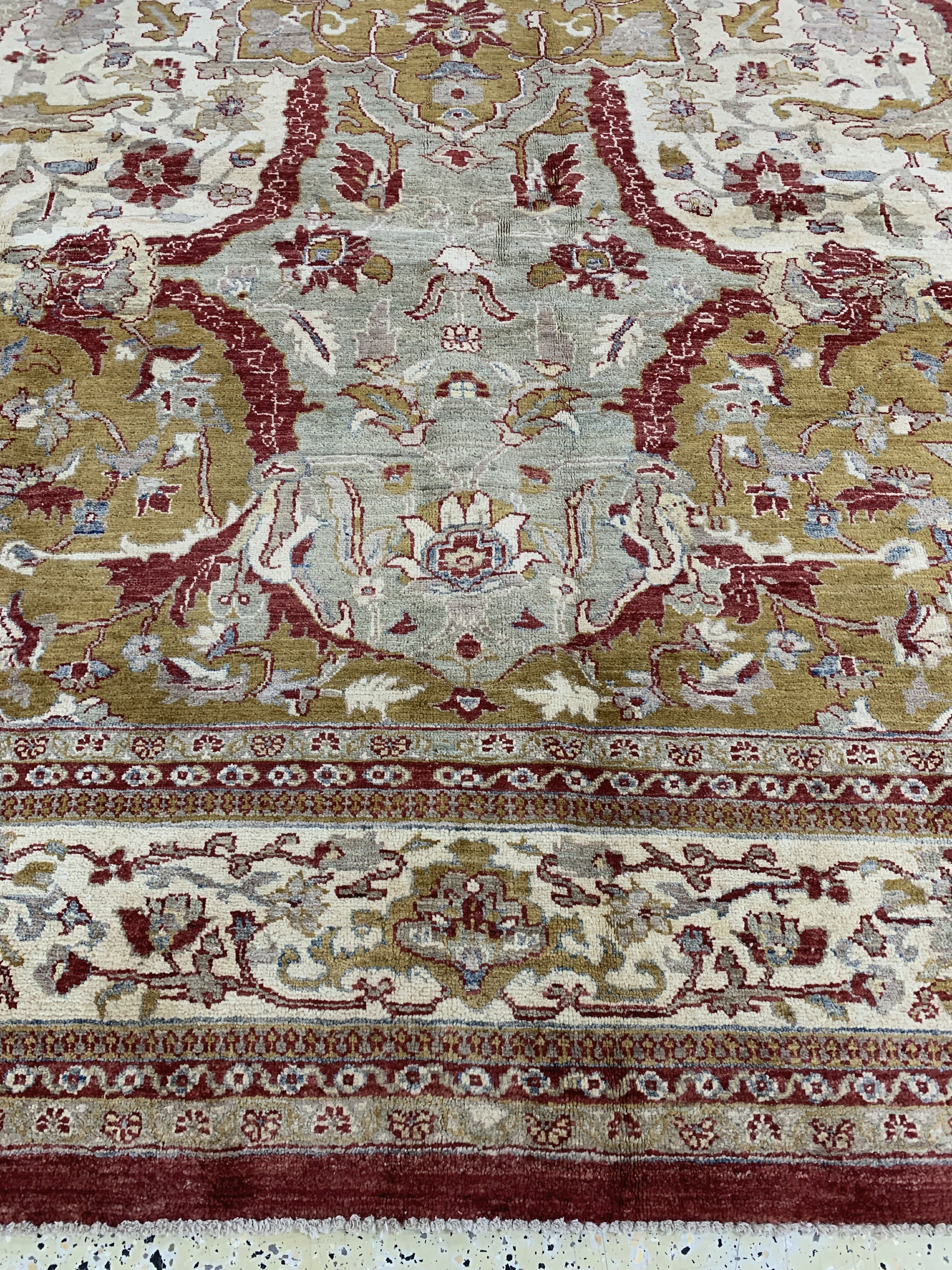Detail f: Ziegler, Pakistan, Ende 20.Jhd, Wolle auf Baumwolle, ca. 362 x 275 cm, EHZ: 2