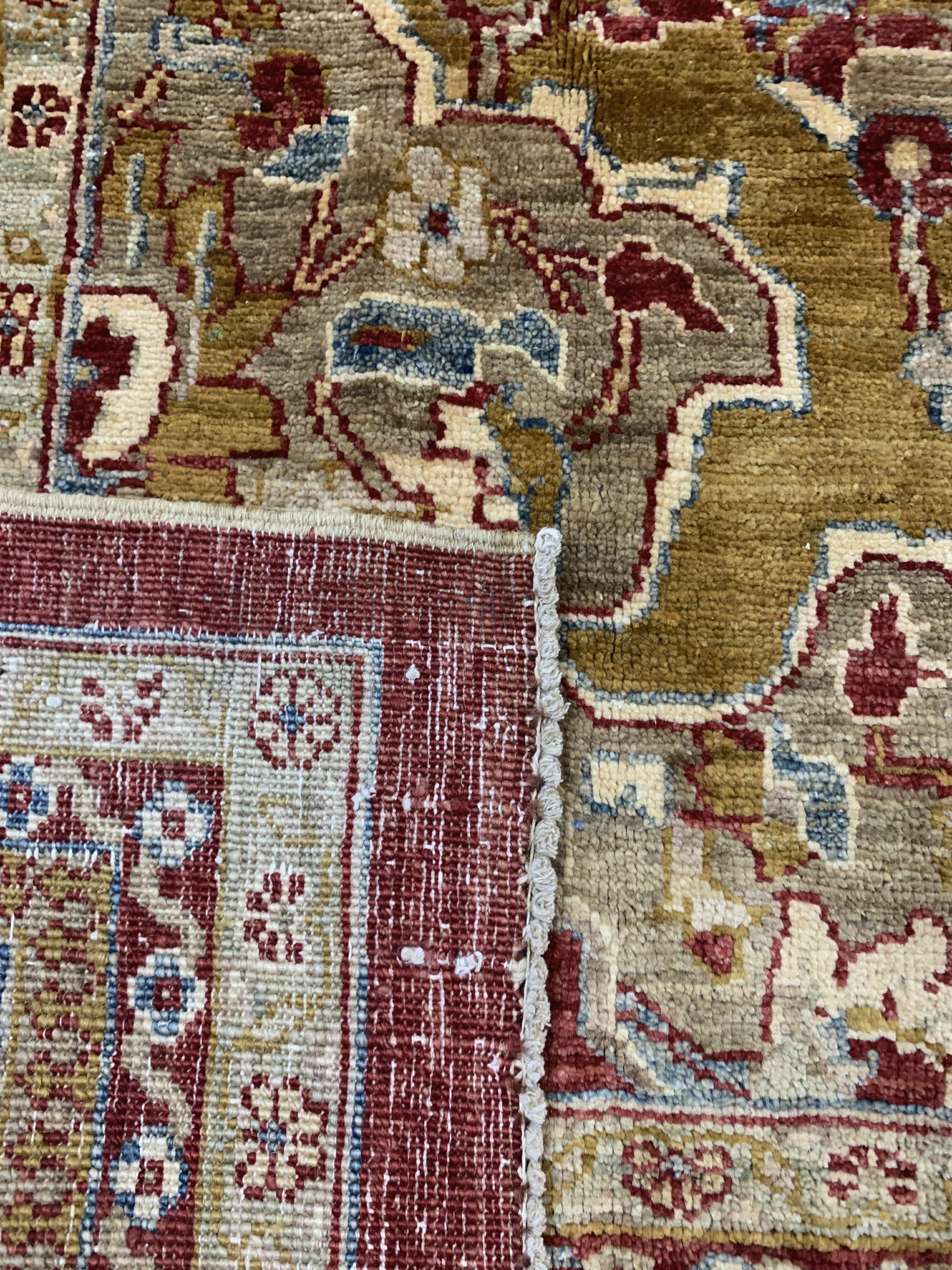 Detail h: Ziegler, Pakistan, Ende 20.Jhd, Wolle auf Baumwolle, ca. 362 x 275 cm, EHZ: 2