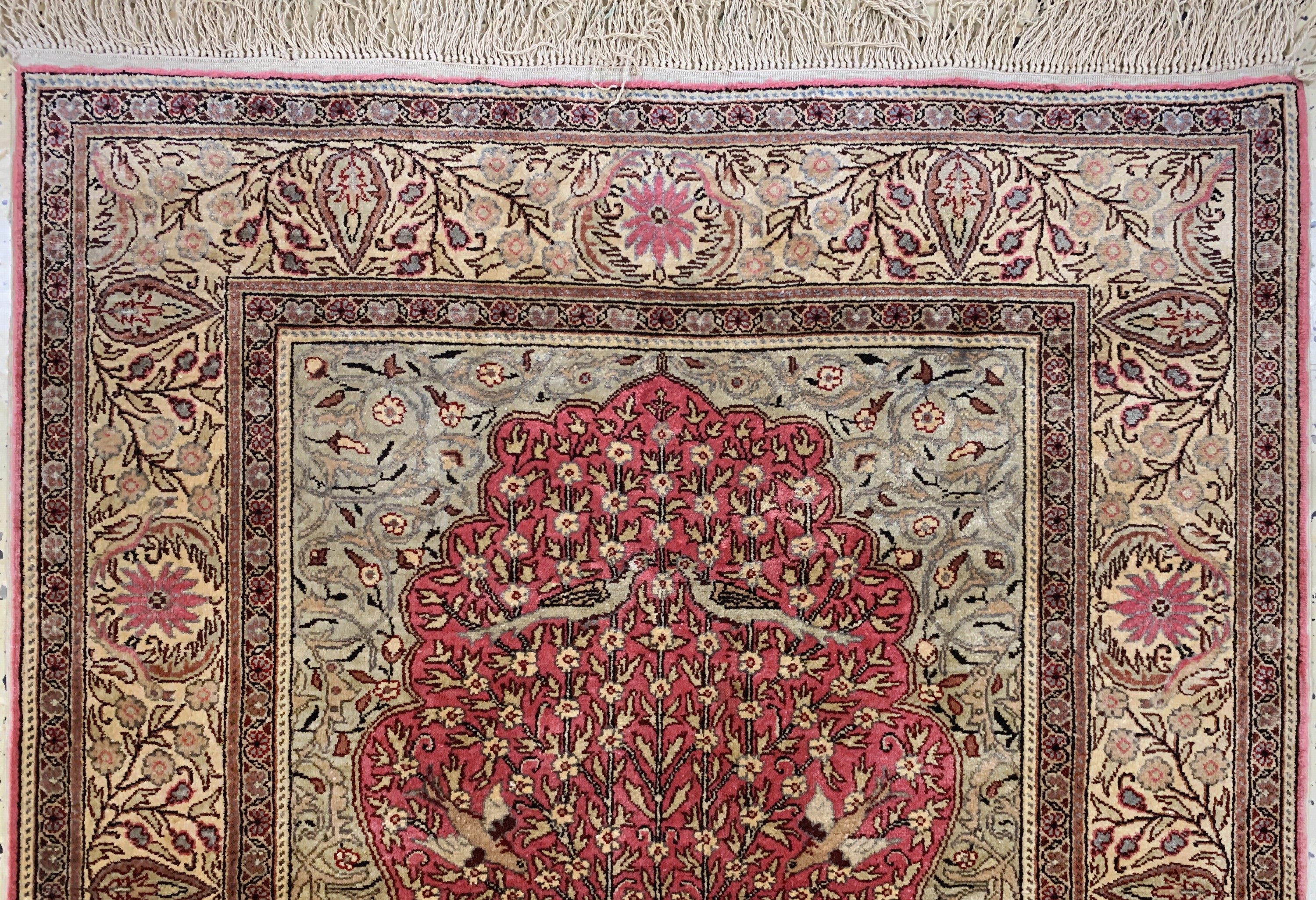 Detail a: Seiden Kayseri, Türkei, Mitte 20.Jhd, reineNaturseide, ca. 142 x 90 cm, EHZ: 1-2