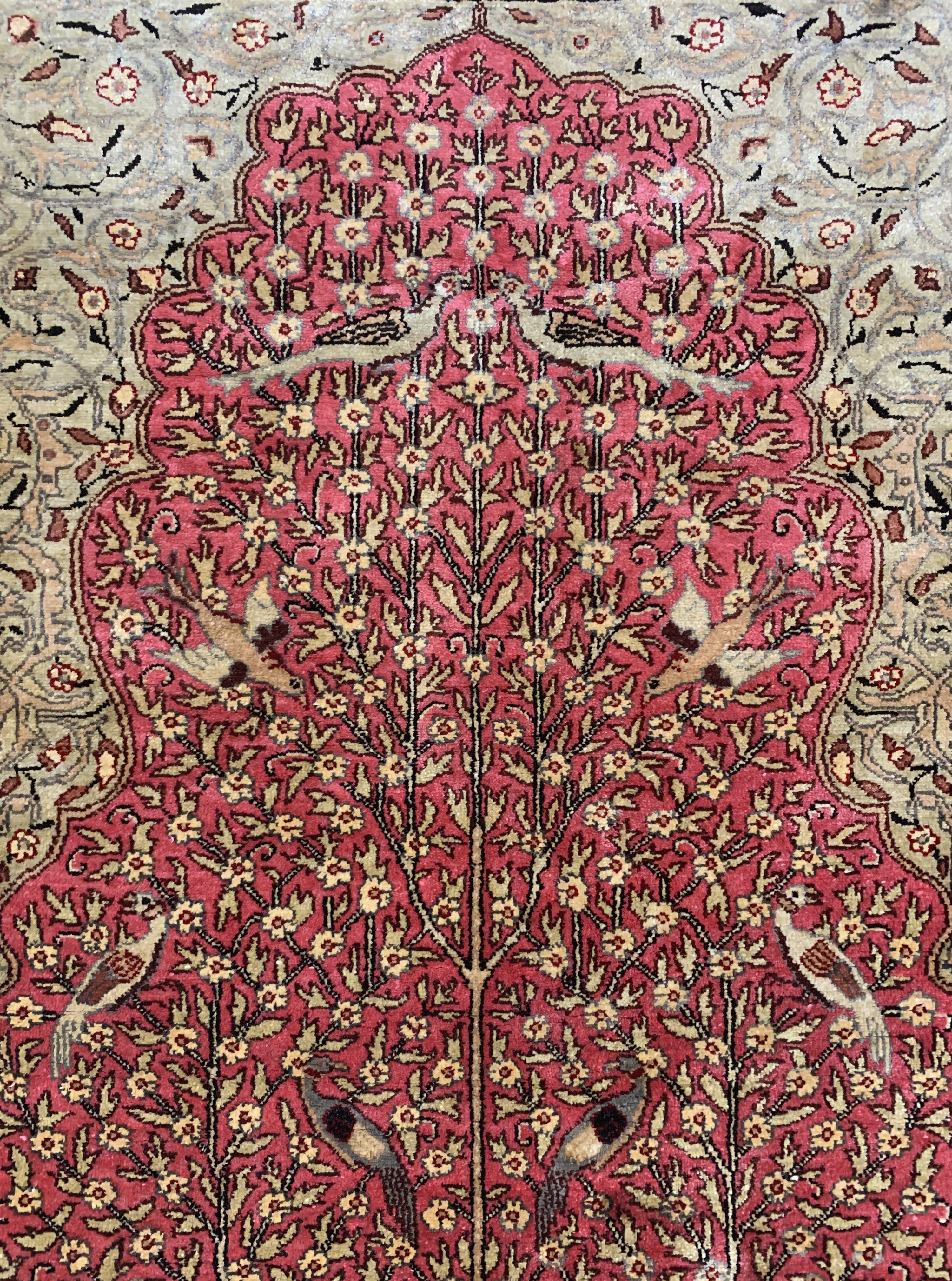 Detail c: Seiden Kayseri, Türkei, Mitte 20.Jhd, reineNaturseide, ca. 142 x 90 cm, EHZ: 1-2