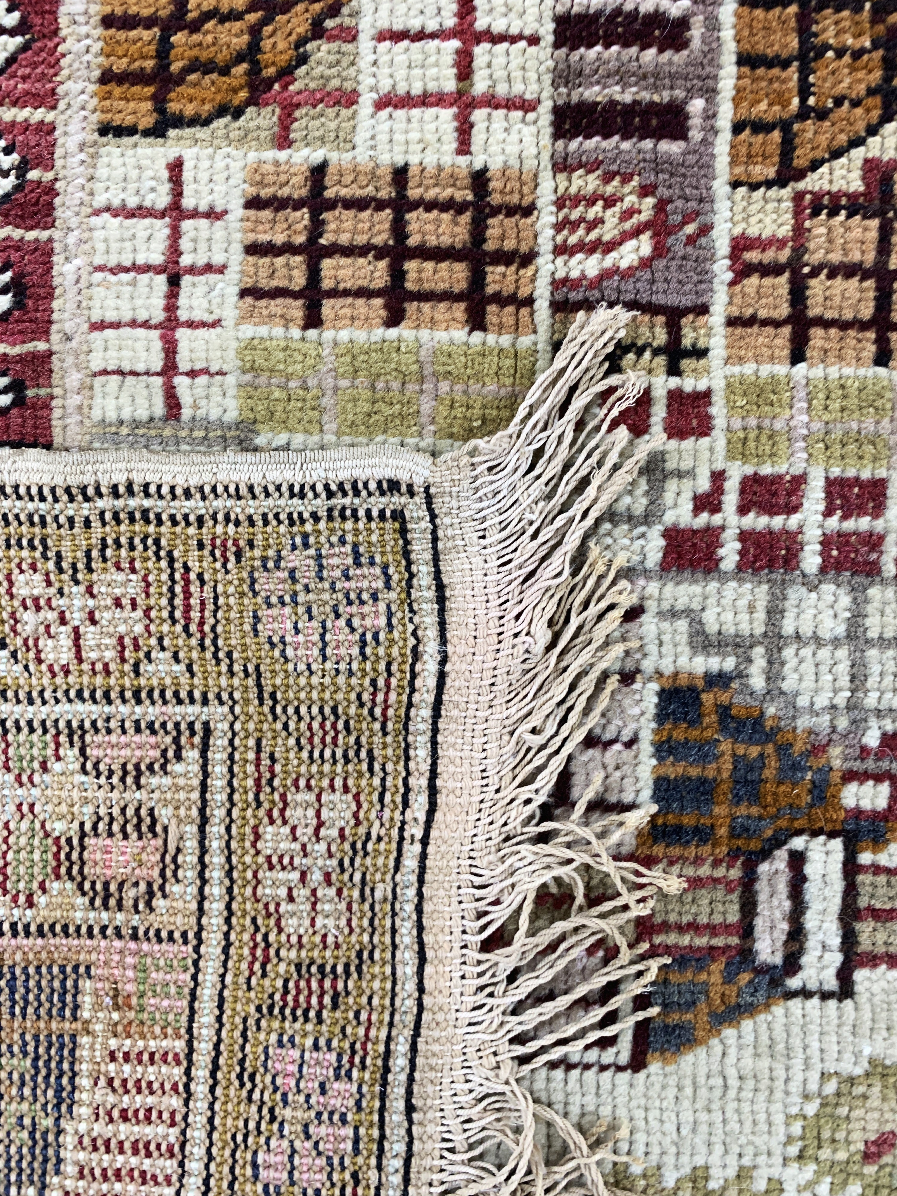 Detail f: Kayseri antik Türkei, "Hadjia Sophia Moschee", um 1900, Wolle auf Baumwolle, ca. 195 x 135 cm, EHZ: 2