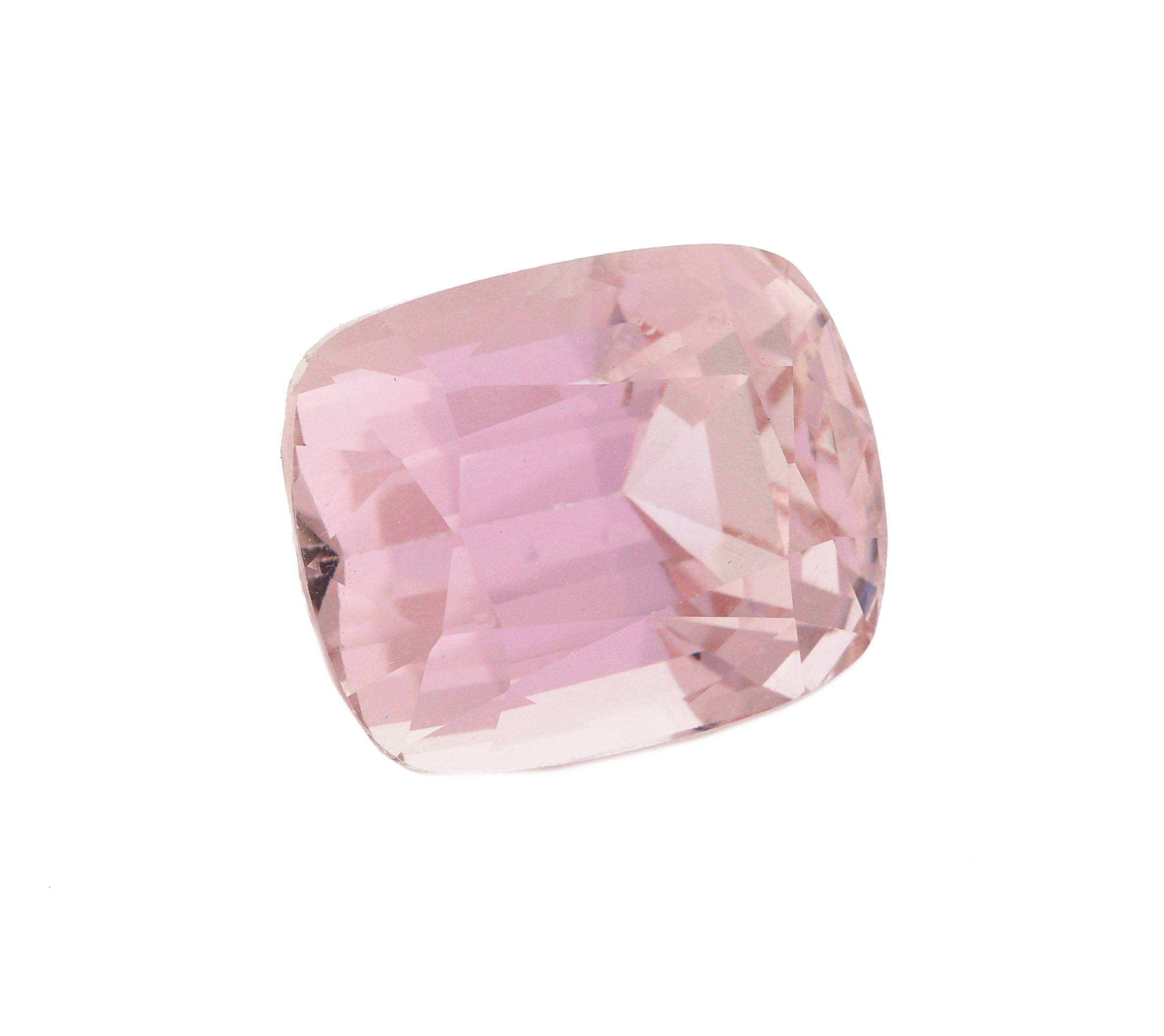 Detail a: Loser Kunzit, ca. 32.84 ct, Kissenschliff, ca.18.92 x 15.08 x 14.17 mm
