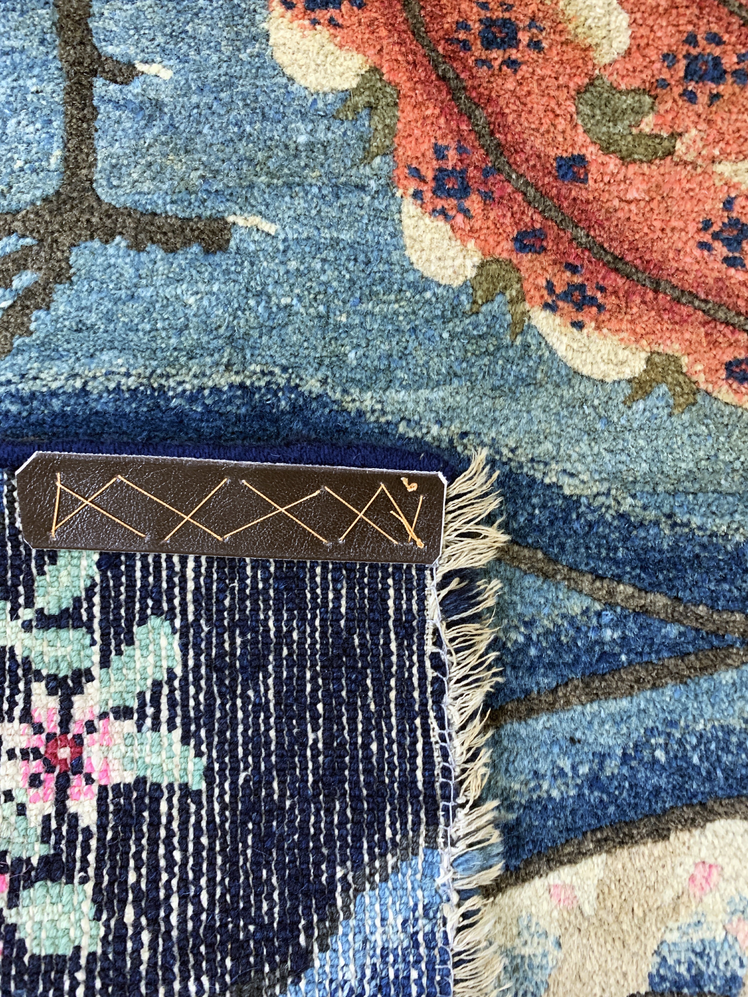 Detail f: Pao Tow"Phönyx"antik, China, um 1900, Wolle auf Baumwolle, ca. 190 x 100 cm, EHZ: 2