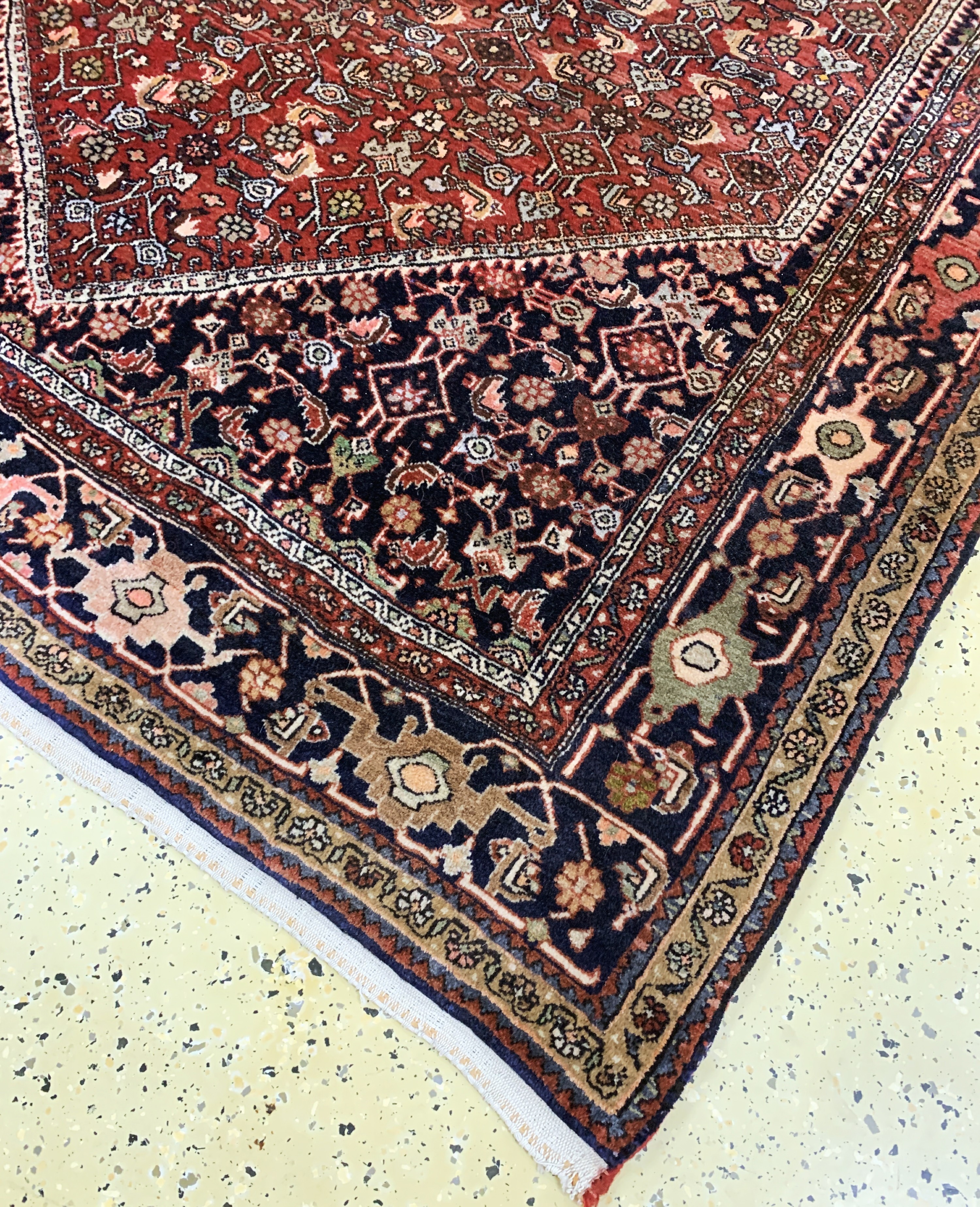 Detail a: Bidjar, Persien, Mitte 20.Jhd, Wolle auf Baumwolle, ca. 290 x 160 cm, EHZ: 1-2