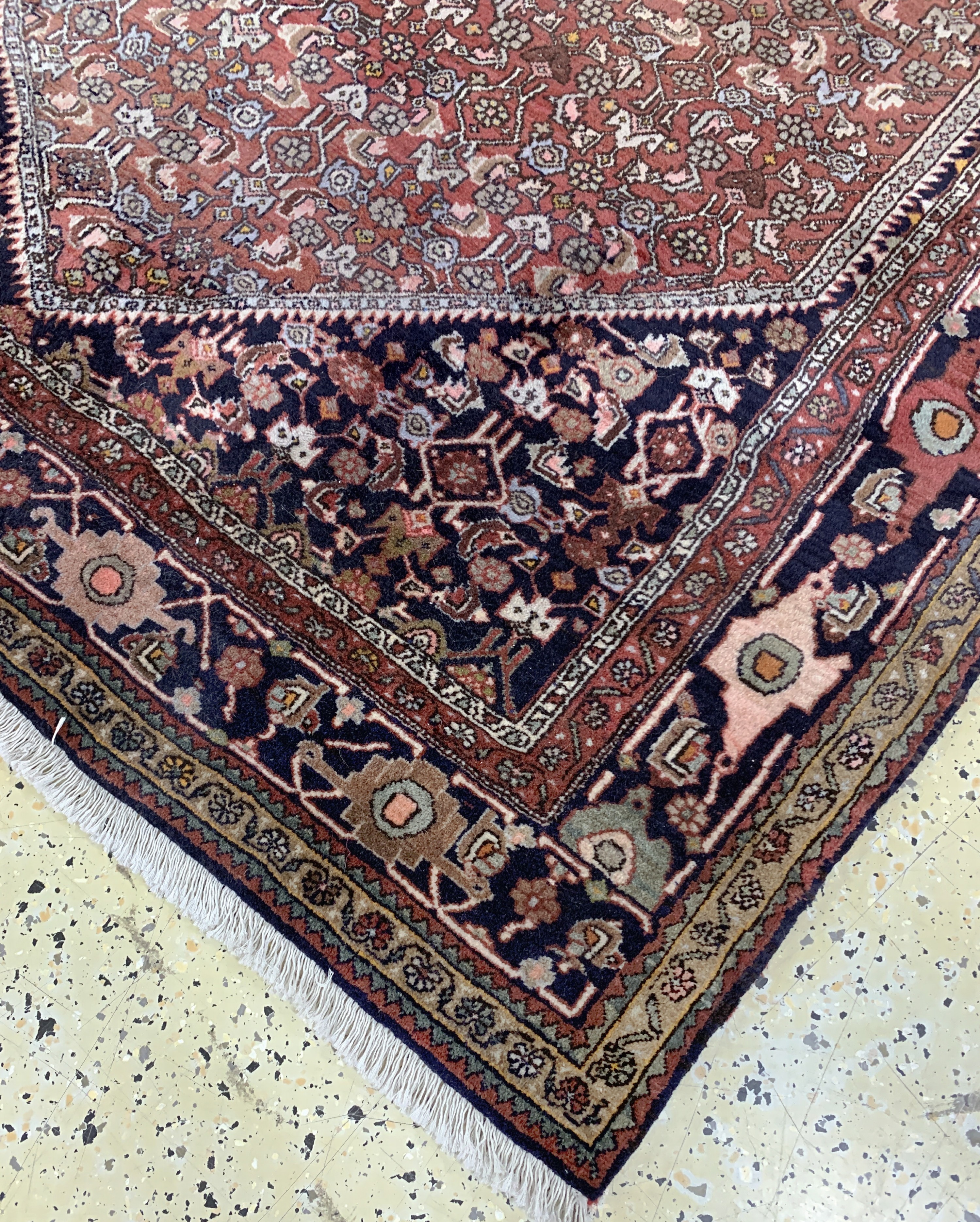 Detail d: Bidjar, Persien, Mitte 20.Jhd, Wolle auf Baumwolle, ca. 290 x 160 cm, EHZ: 1-2