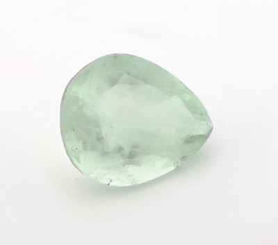 27049220a - Loser Aquamarin, ca. 31.03 ct, facett. Tropfen, ca. 22.44 x 18.44 x 12.17 mm ...