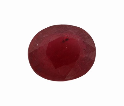 Image Loser Rubin, 4.01 ct, ovalfacett., ca. 10.51 x8.86 x 4.52 mm, wohl beh. Schätzpreis: ...