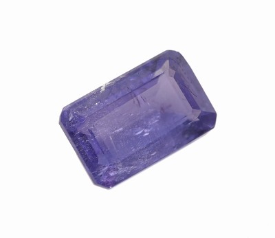 27049255a - Loser Tansanit, ca. 2.35 ct, Treppenschliff, ca. 9.31 x 5.95 x 4.04 mm Schätzpreis: 700, ...