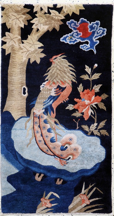 Image Pao Tow´Phönyx´antik, China, um 1900, Wolle auf Baumwolle, ca. 130 x 70 cm, EHZ: 2 ...
