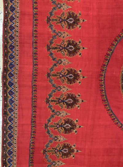 27049297e - Kerman´Susani´, Persien, Anfang 20.Jhd, Seidenstickerei, ca. 230 x 170 cm, EHZ: 2, ...