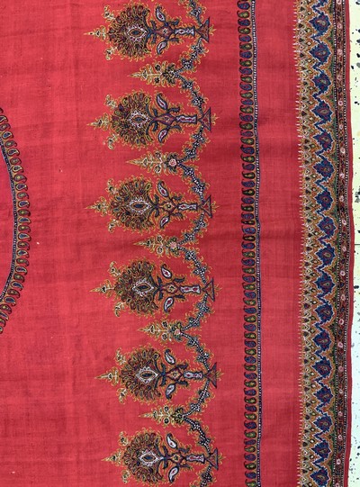 27049297f - Kerman´Susani´, Persien, Anfang 20.Jhd, Seidenstickerei, ca. 230 x 170 cm, EHZ: 2, ...