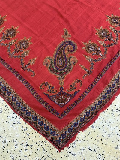 27049297g - Kerman´Susani´, Persien, Anfang 20.Jhd, Seidenstickerei, ca. 230 x 170 cm, EHZ: 2, ...