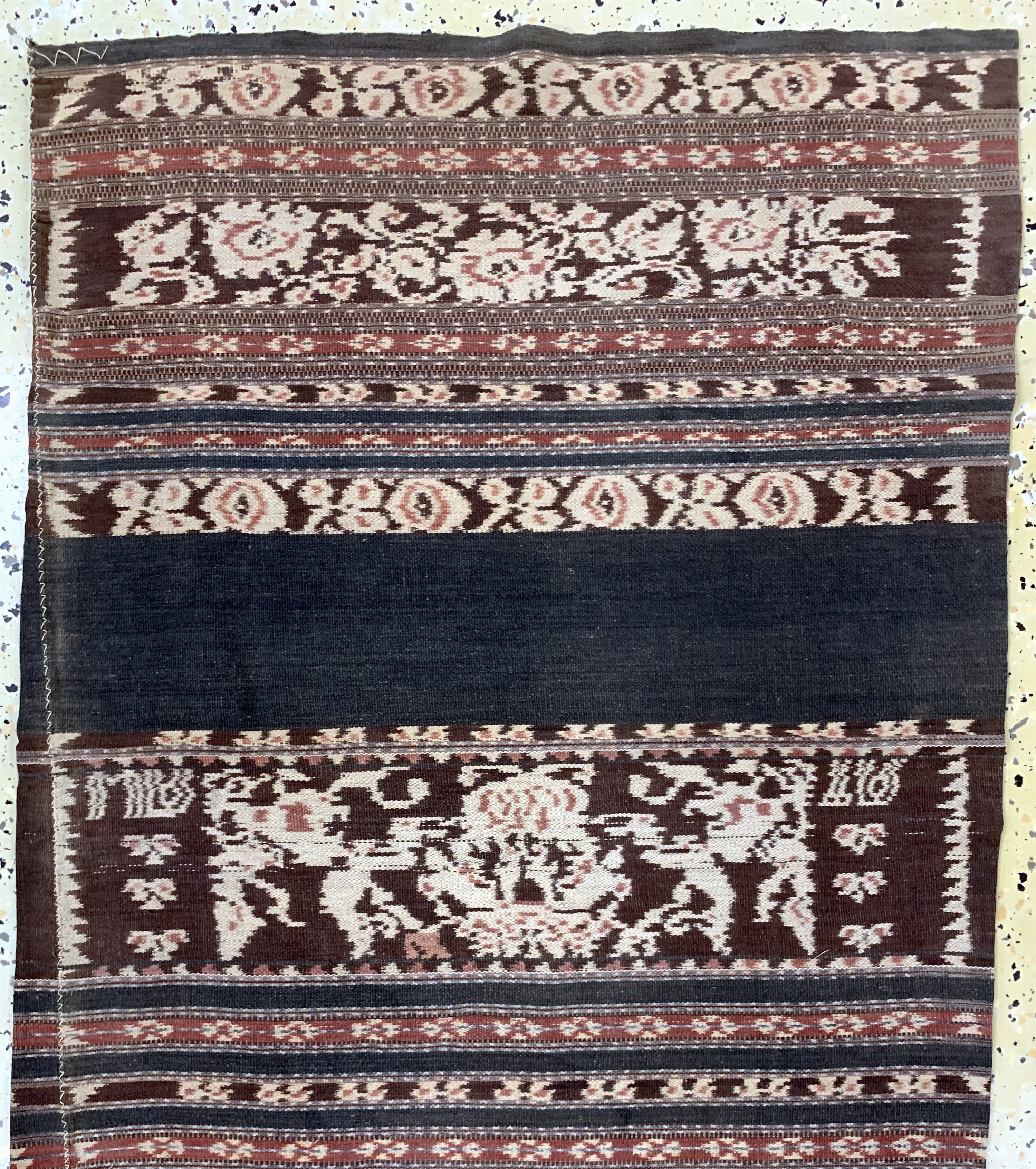 Detail a: Indonesischer"Sarong", Anfang 20.Jhd, Baumwolle, ca. 167 x 62 cm, EHZ: 2