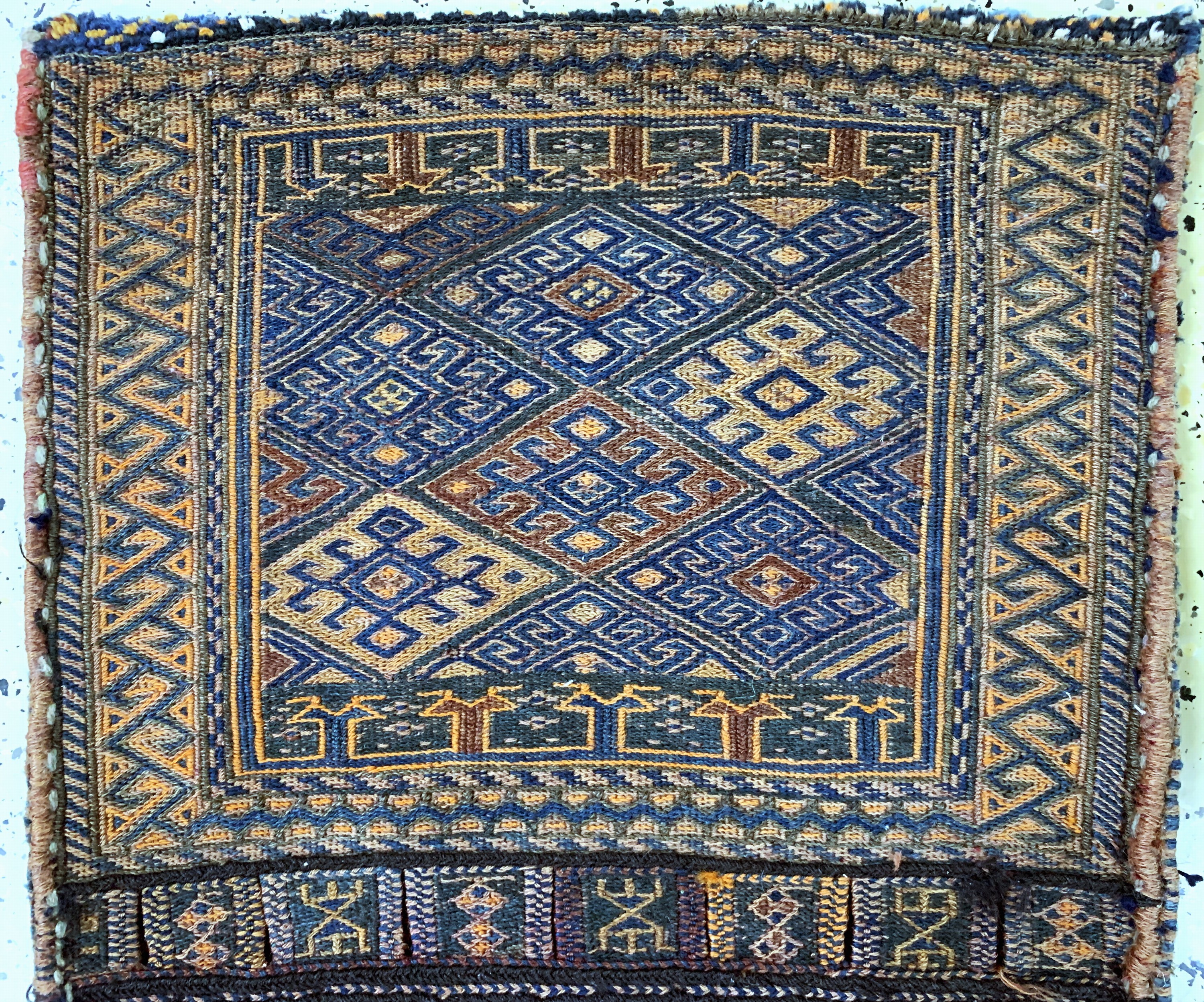 Detail a: Sumakh Dopelttasche, Persien, Anfang 20.Jhd, Wolle auf Wolle, ca. 100 x 56 cm, EHZ:2
