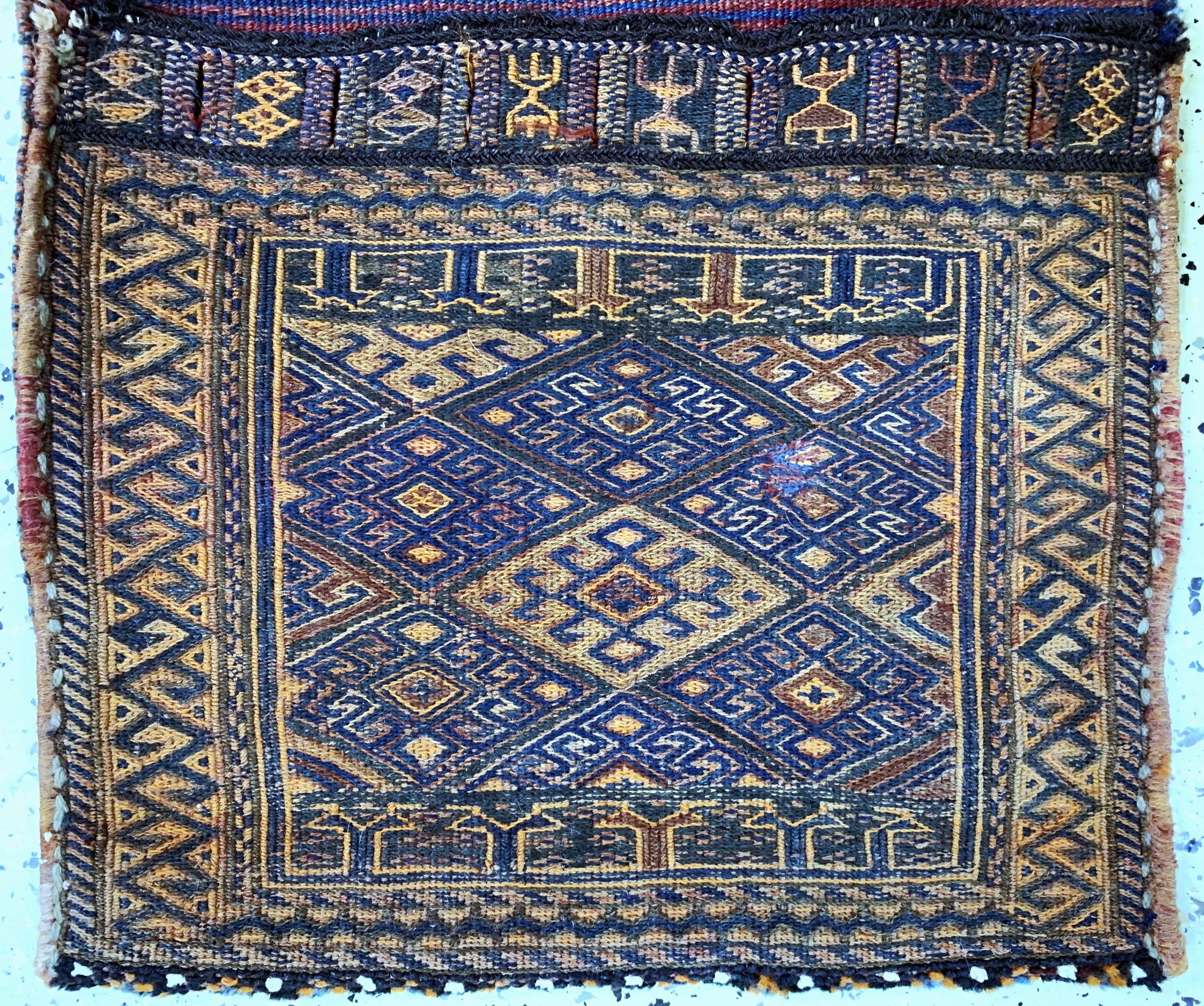 Detail b: Sumakh Dopelttasche, Persien, Anfang 20.Jhd, Wolle auf Wolle, ca. 100 x 56 cm, EHZ:2