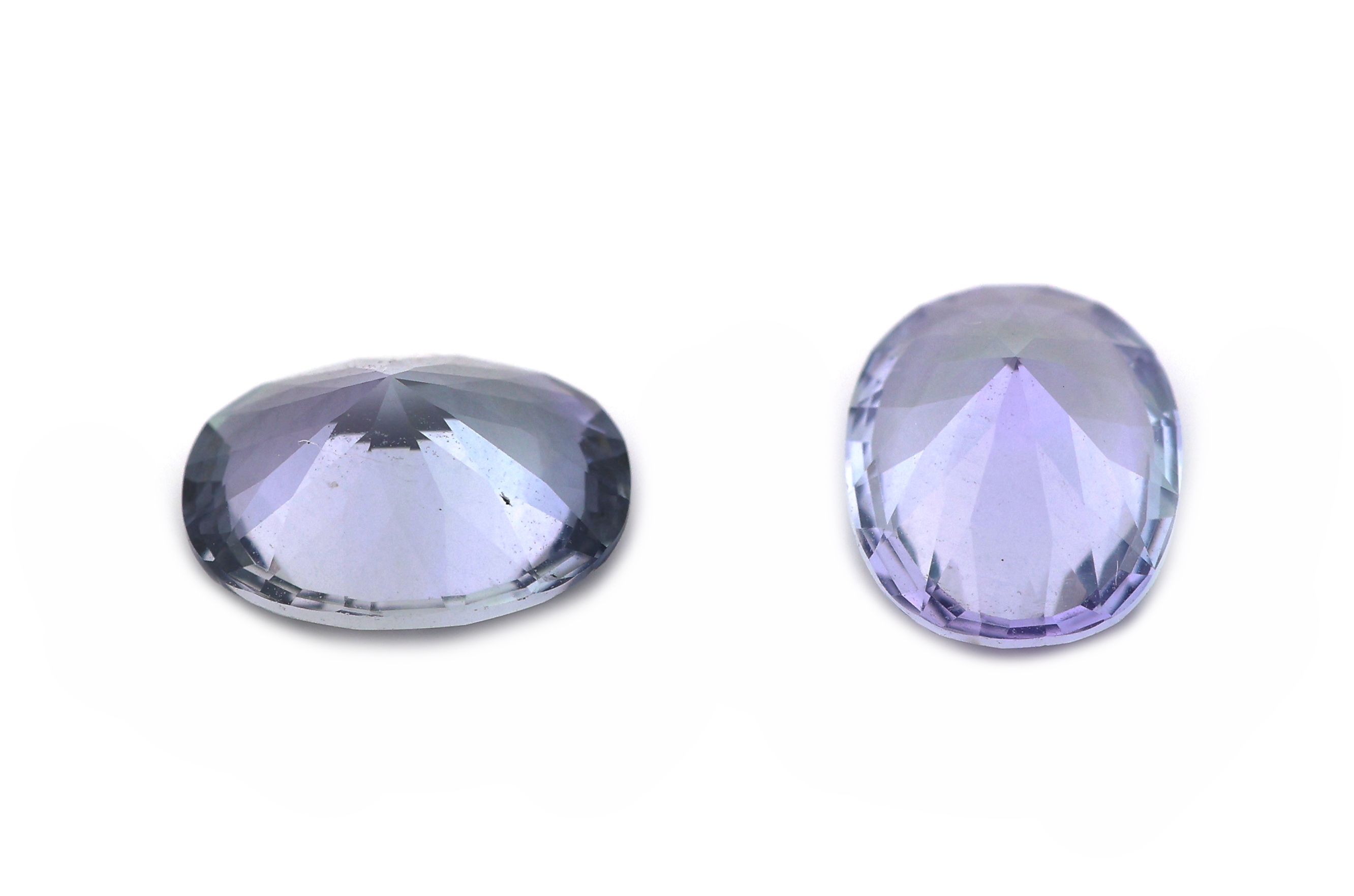 Detail a: Lot 2 lose ovalfacett. Tansanite, zus. ca. 2.62 ct