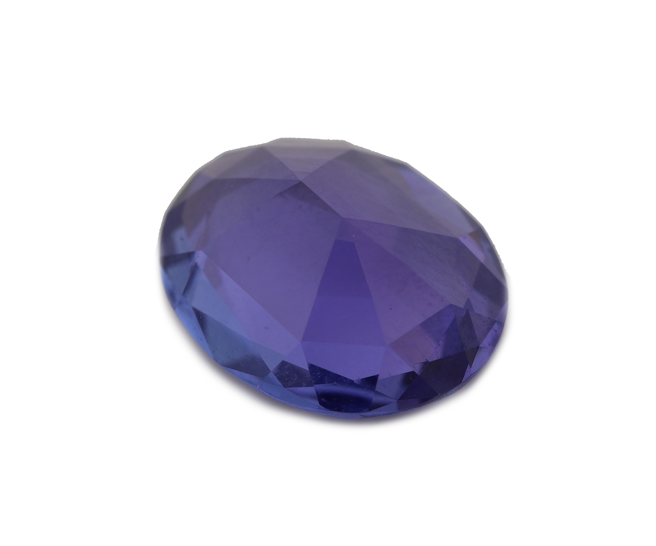 Detail b: Loser ovalfacett. Tansanit, ca. 2.98 ct, sehr schöne Farbe, ca. 11.0 x 8.99 x 4.41 mm