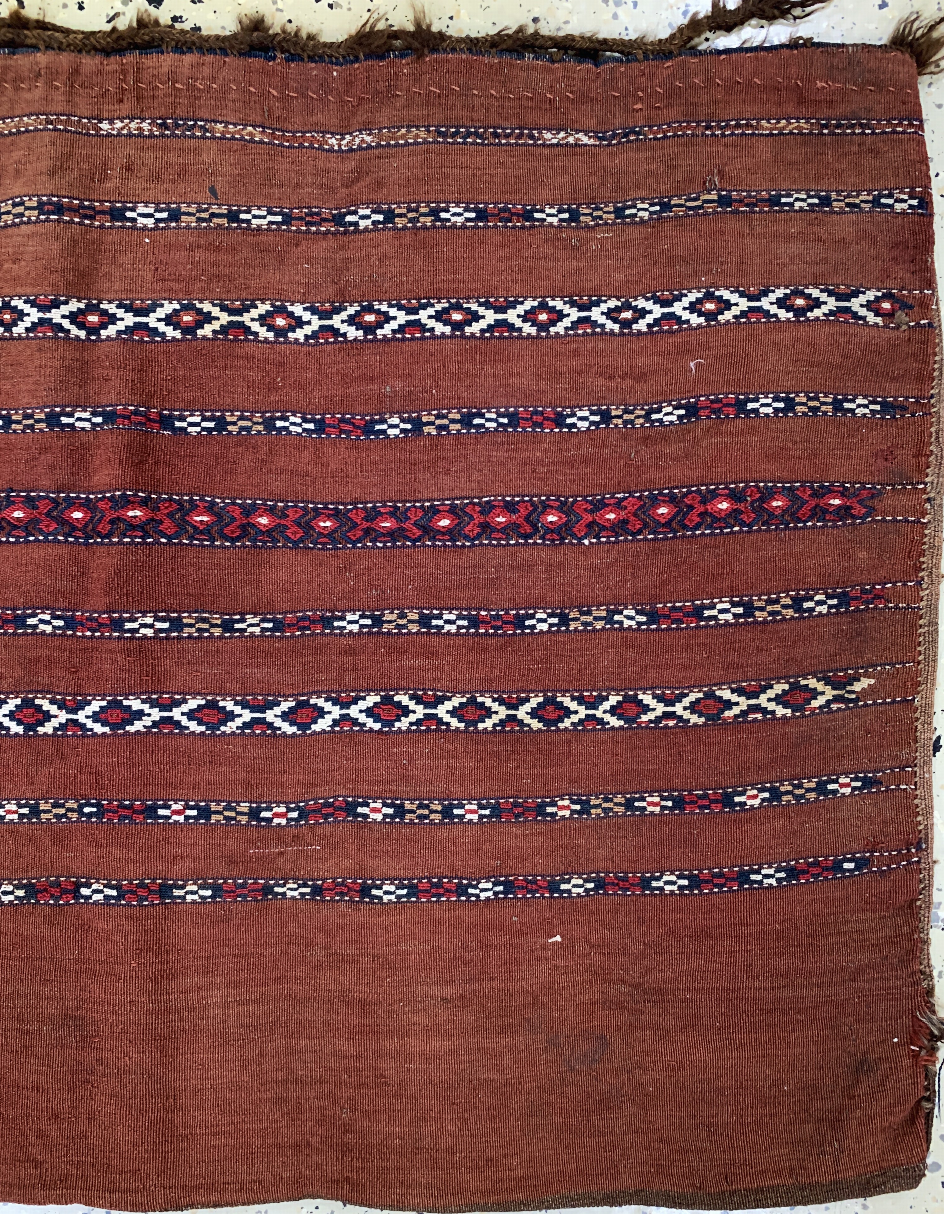 Detail a: Tschowal, Turkmenistan, Anfang 20.Jhd, Wolle auf Wolle, ca. 112 x 77 cm, EHZ: 3