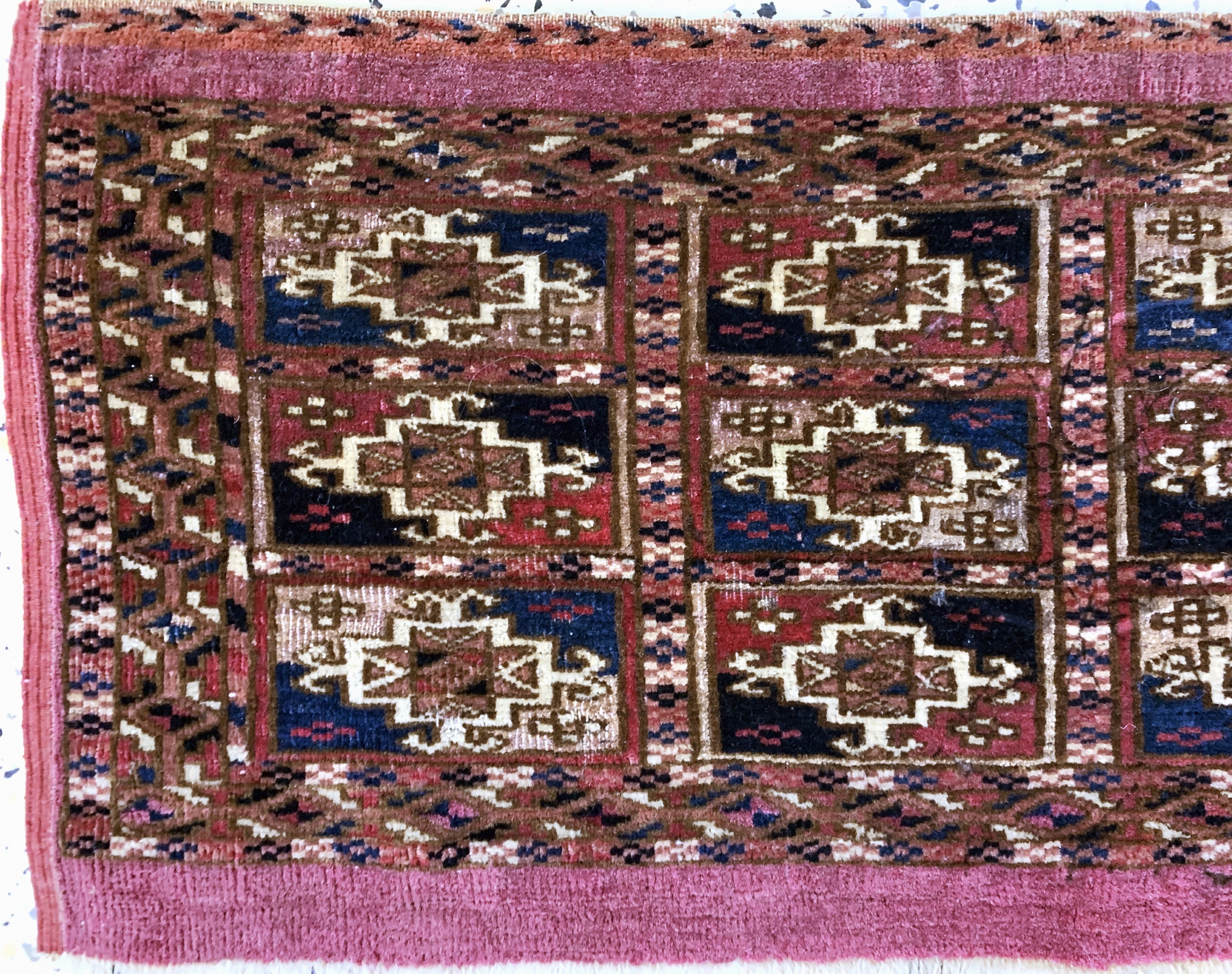 Detail a: Antike Torba, Turkmenistan, 19.Jhd, Wolle auf Wolle, ca. 67 x 30 cm, EHZ: 2