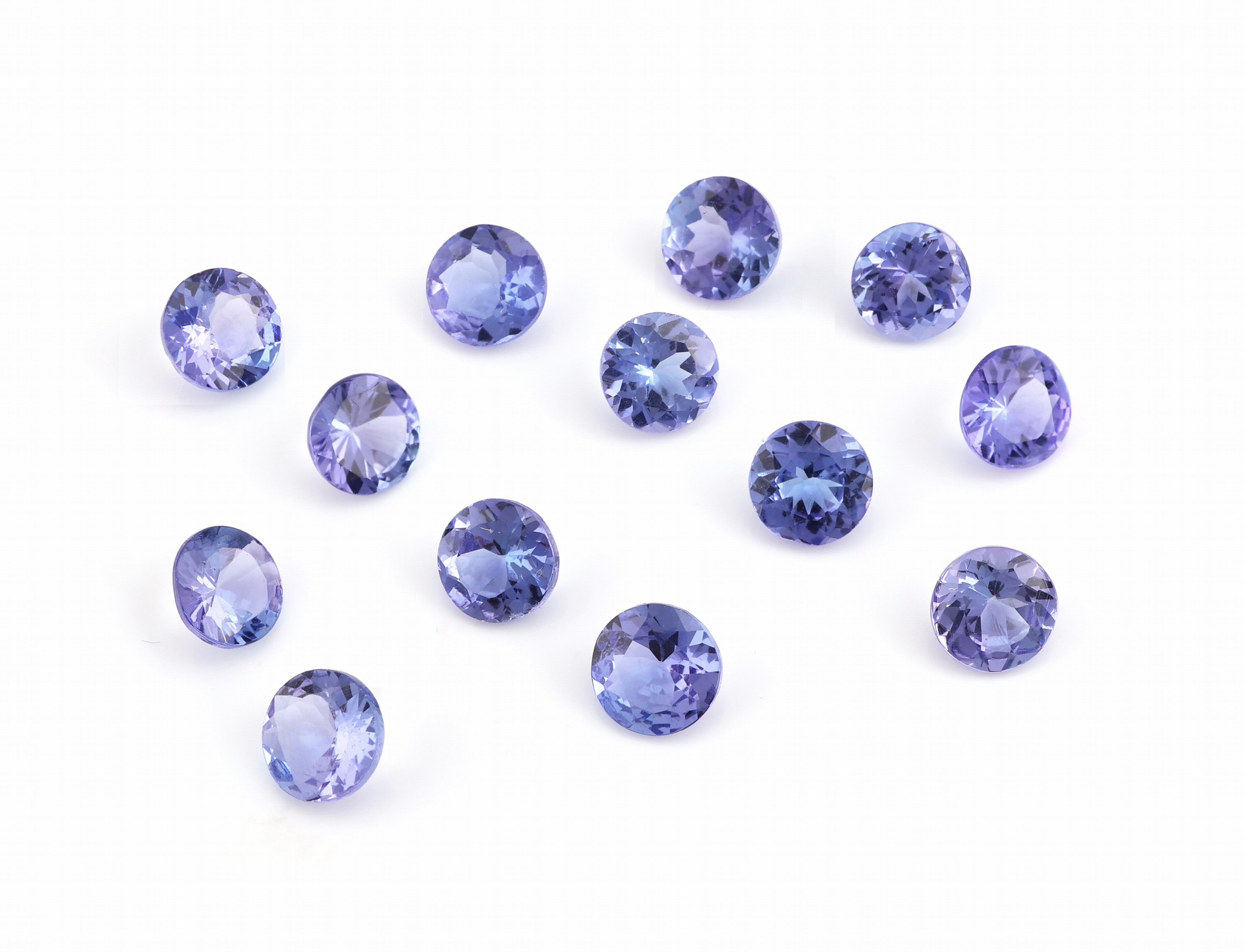 Image 27049317 - Lot lose Tansanite, zus. ca. 6.12 ct, rundfacett. Schätzpreis: 1480, - EUR