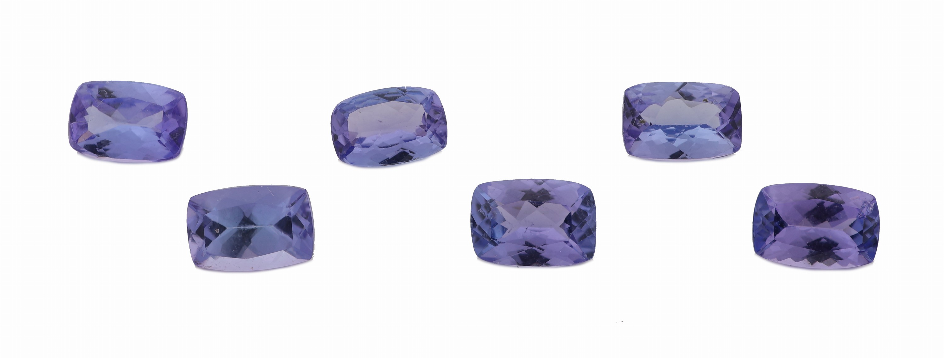 Image 27049320 - Lot lose Tansanite zus. ca. 3.29 ct, Kissenschliff Schätzpreis: 880, - EUR