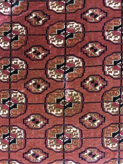 27049307c - ´Herdteppich´antik, Turkmenistan, um 1900, Wolle auf Wolle, ca. 110 x 85 cm, EHZ: 2, ...