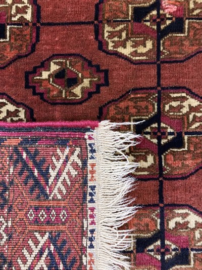 27049307e - ´Herdteppich´antik, Turkmenistan, um 1900, Wolle auf Wolle, ca. 110 x 85 cm, EHZ: 2, ...