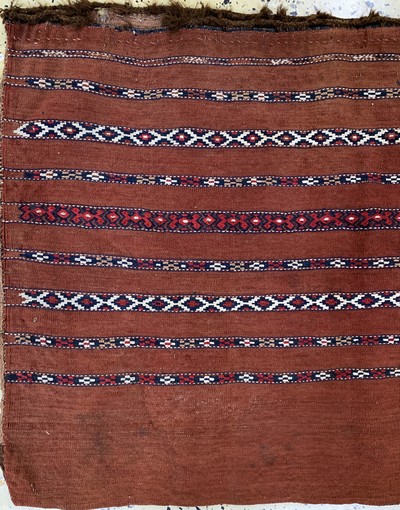 27049315b - Tschowal, Turkmenistan, Anfang 20.Jhd, Wolle auf Wolle, ca. 112 x 77 cm, EHZ: 3 ...