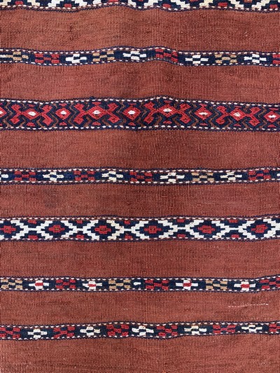 27049315c - Tschowal, Turkmenistan, Anfang 20.Jhd, Wolle auf Wolle, ca. 112 x 77 cm, EHZ: 3 ...