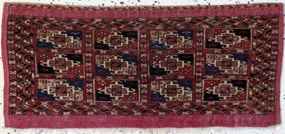 Image Antike Torba, Turkmenistan, 19.Jhd, Wolle auf Wolle, ca. 67 x 30 cm, EHZ: 2 ...