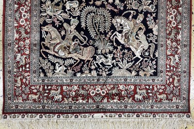 27049379c - Ghom Seide fein, China, Ende 20.Jhd, reine Naturseide, ca. 157 x 93 cm, ca. 1,0 Mio. ...