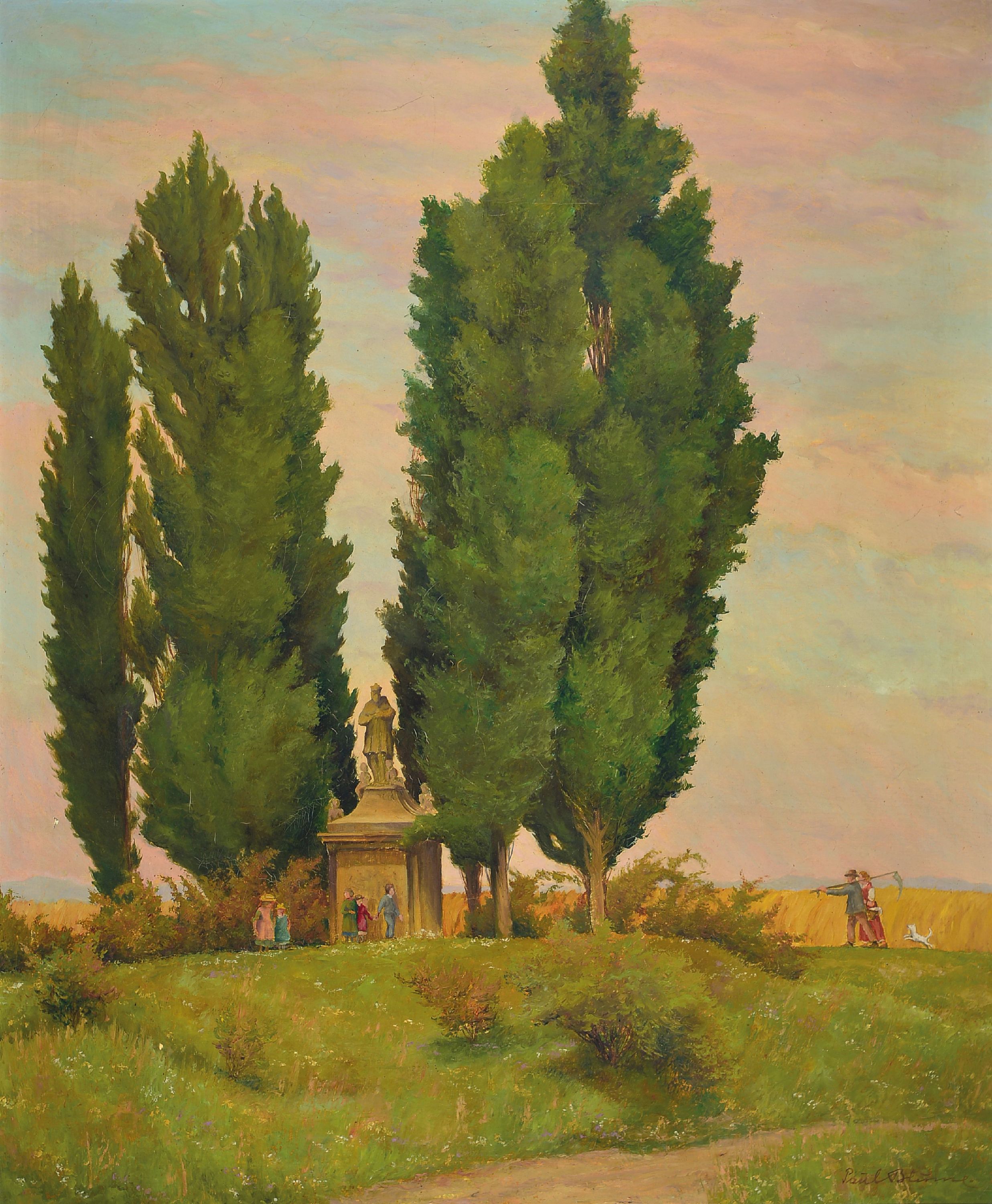 Image 27049425 - Paul Blume, 1891 Hildesheim-1973 Baden-Baden , ´Sommerabend´ so verso bezeichnet, ...