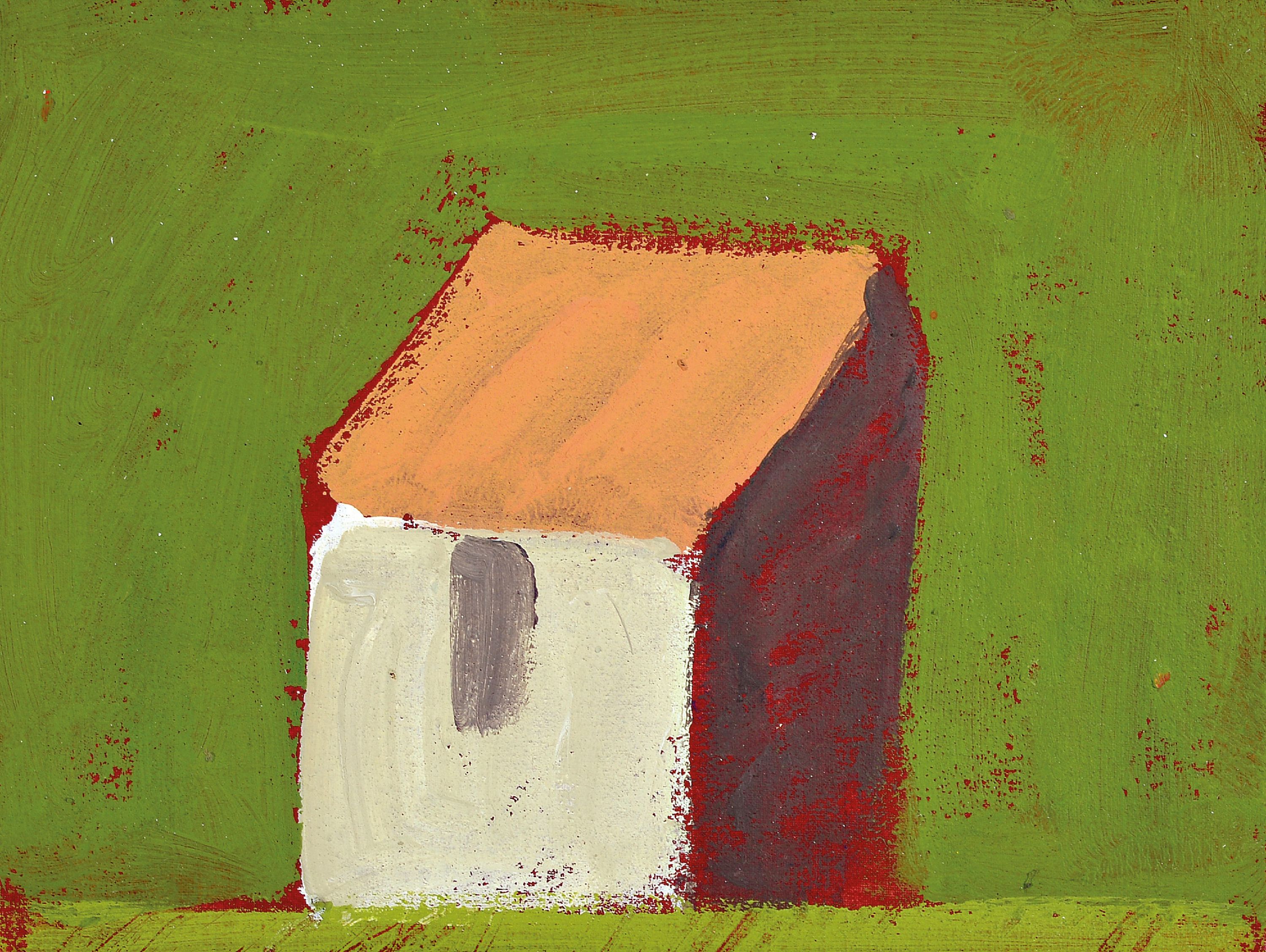Detail b: Albert Borchardt, geb. 1961 Hitzhof/Siegkreis , 3 Ölstudien auf Malplatte, Kulturlandschaften, je verso signiert, 18x24 cm, Rahmen 28x34 cm; ...