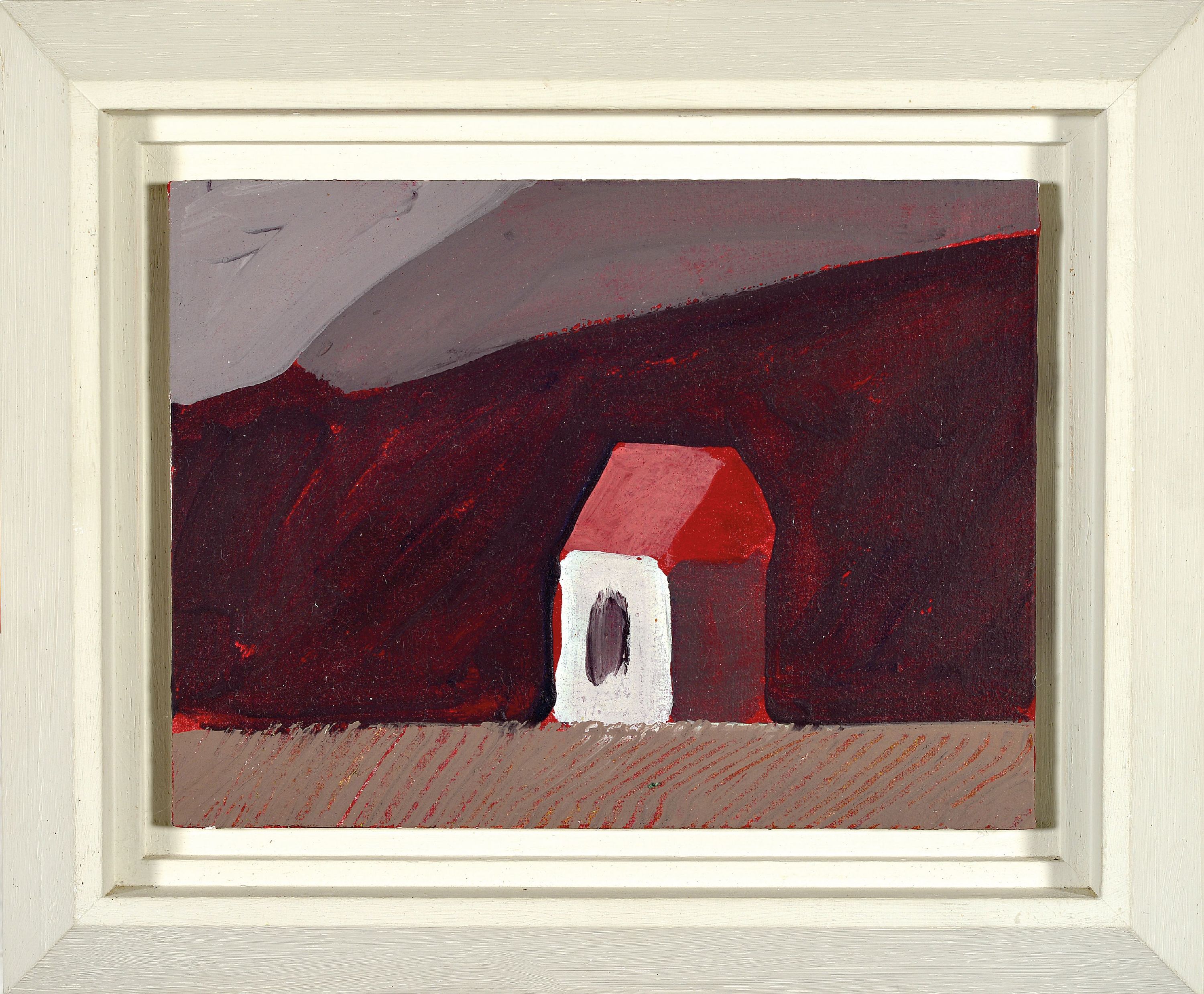 Detail l: Albert Borchardt, geb. 1961 Hitzhof/Siegkreis , 3 Ölstudien auf Malplatte, Kulturlandschaften, je verso signiert, 18x24 cm, Rahmen 28x34 cm; ...
