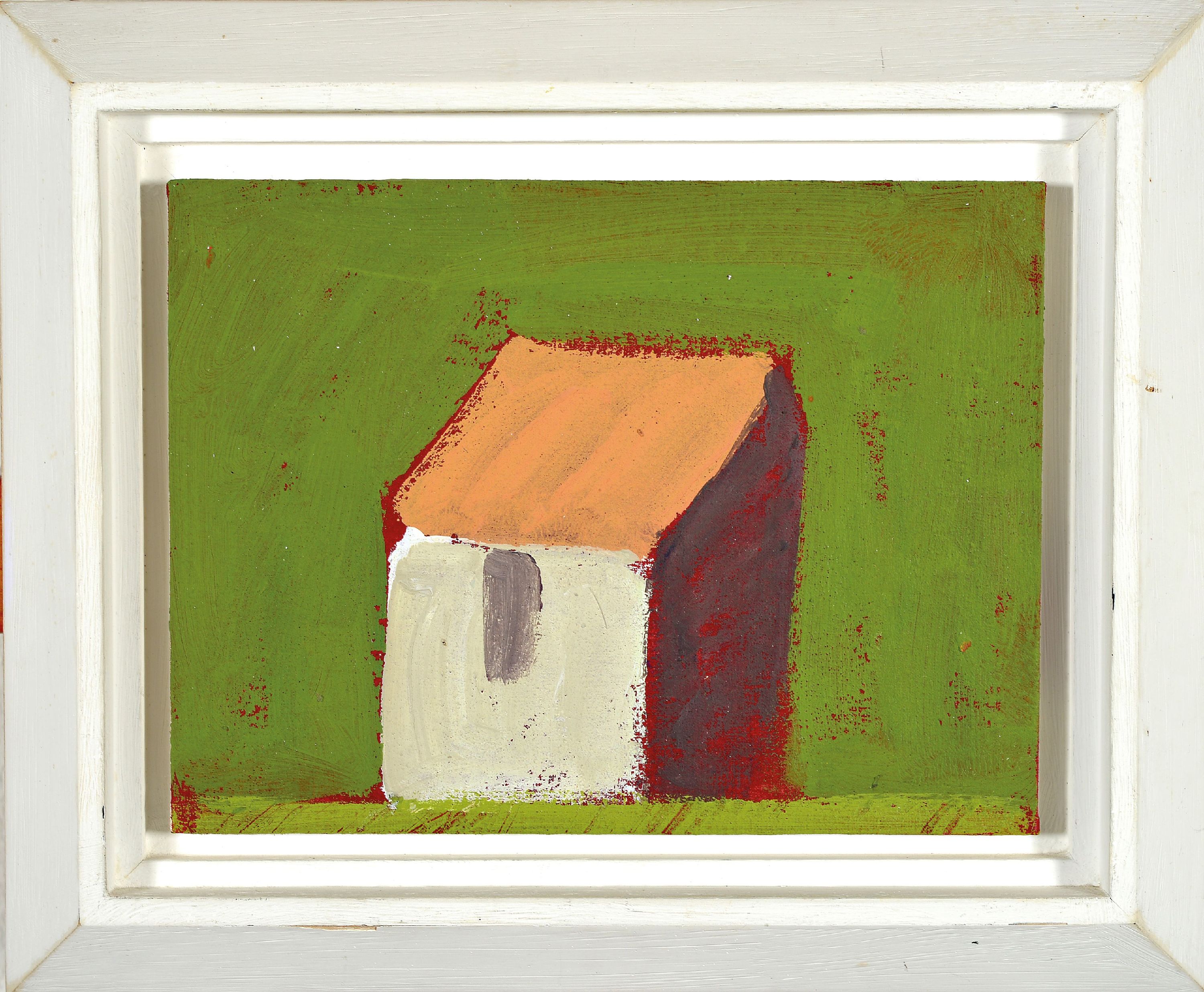Detail m: Albert Borchardt, geb. 1961 Hitzhof/Siegkreis , 3 Ölstudien auf Malplatte, Kulturlandschaften, je verso signiert, 18x24 cm, Rahmen 28x34 cm; ...