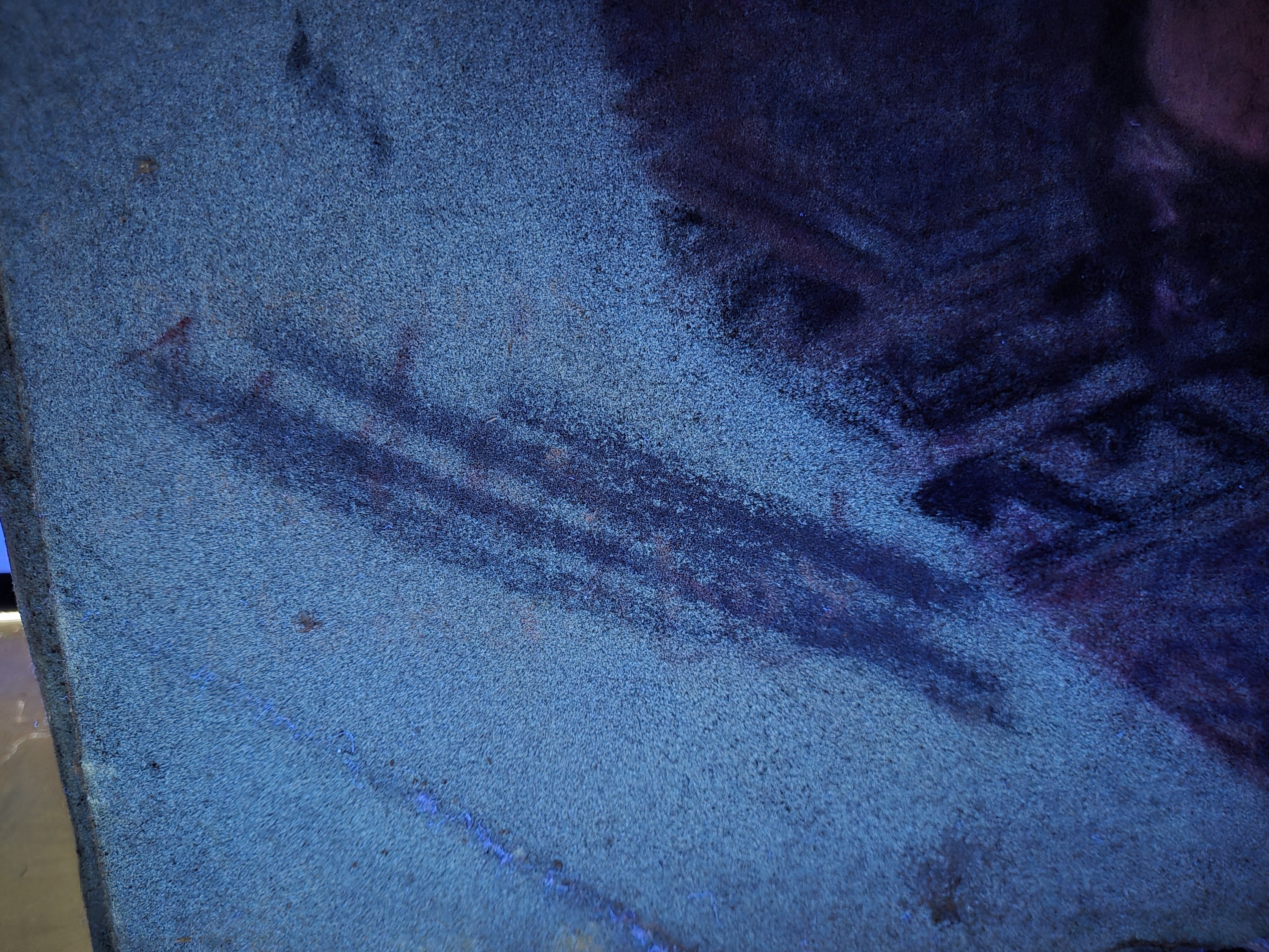 Detail h: Vit Skala, 1883-1967 Prag, Pastell auf Leinwand, stehender weiblicher Akt im Boudoir, schwer lesbar signiert, rückwärtige Abdeckplatte innen ...