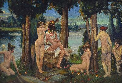 Image Poljiakow, ungedeuteter russischer Künstler des 19./20.Jh., antikisierende ...