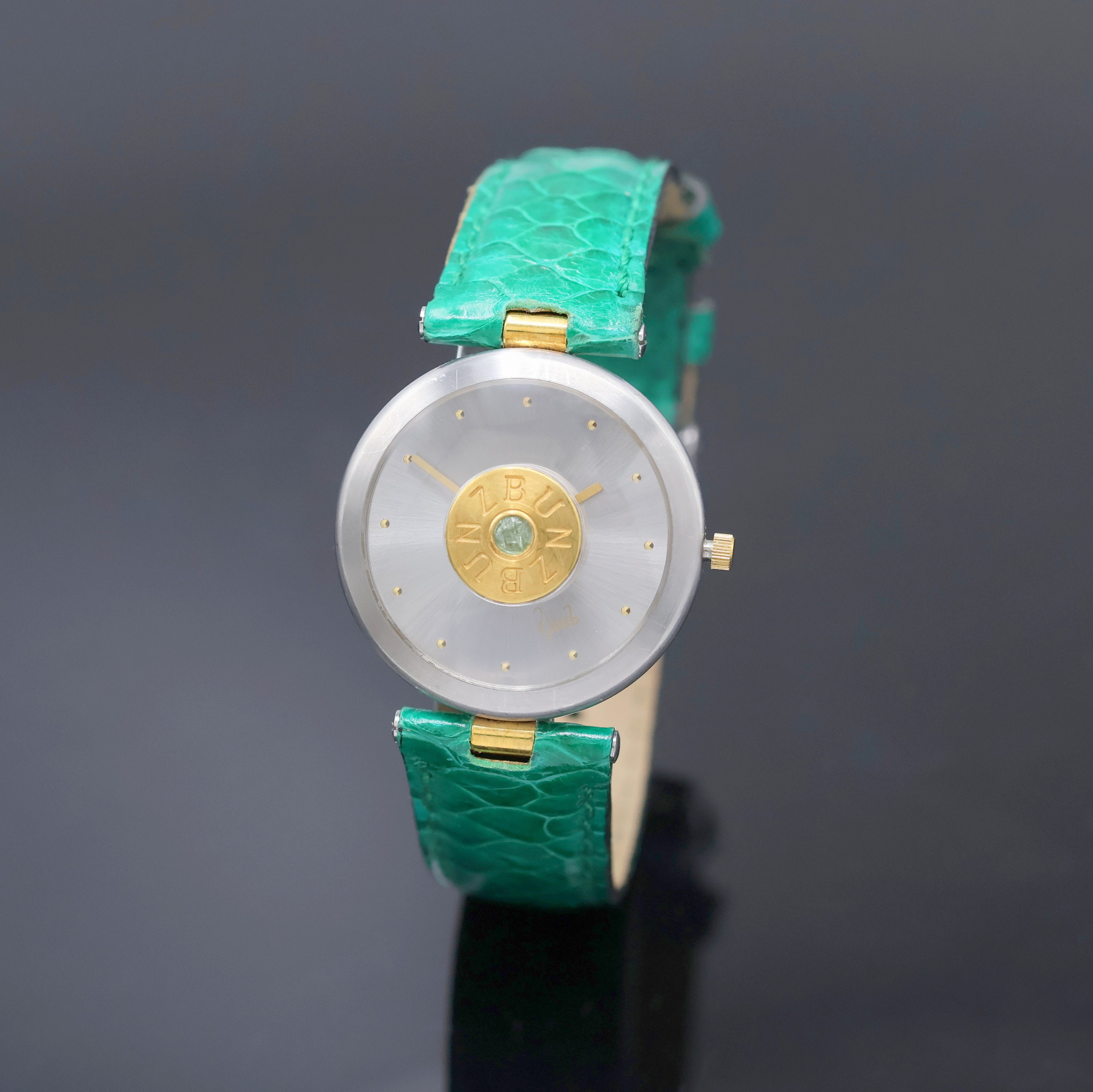 Image 27049527 - BUNZ Design-Damenarmbanduhr Referenz 27020322, Schweiz um 2005, quarz, Edelstahl/Gold ...