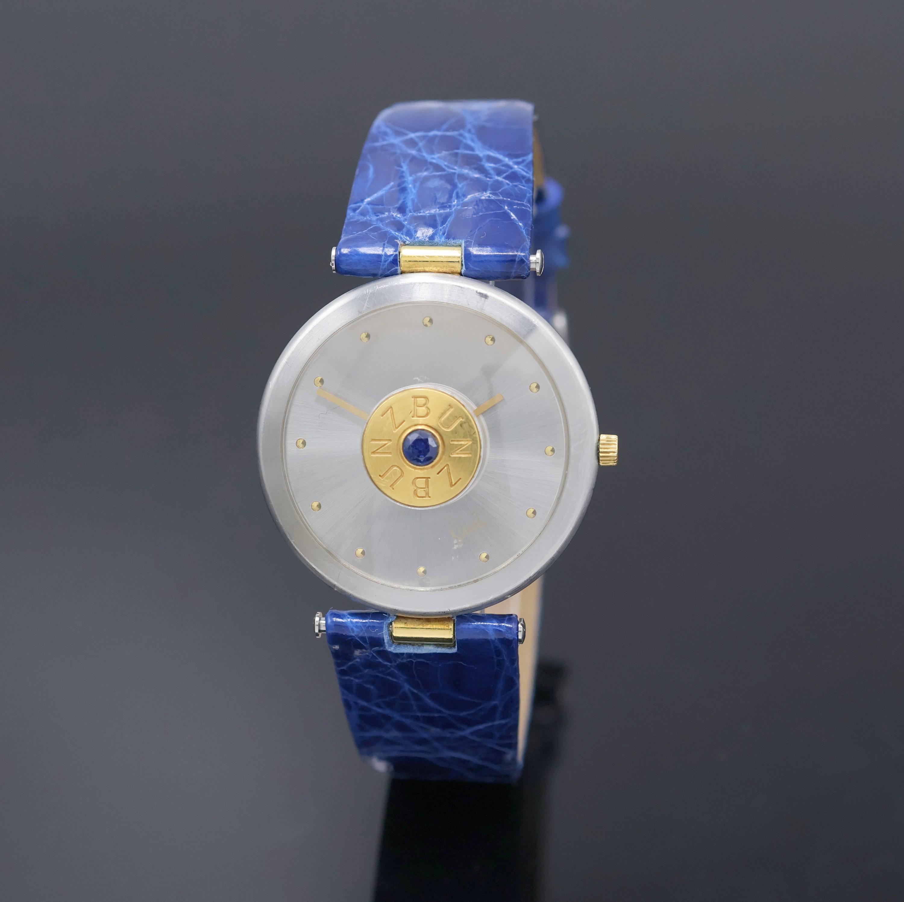 Image 27049528 - BUNZ Design-Armbanduhr Referenz 27010322, Schweiz um 2005, quarz, Edelstahl/Gold inkl. ...