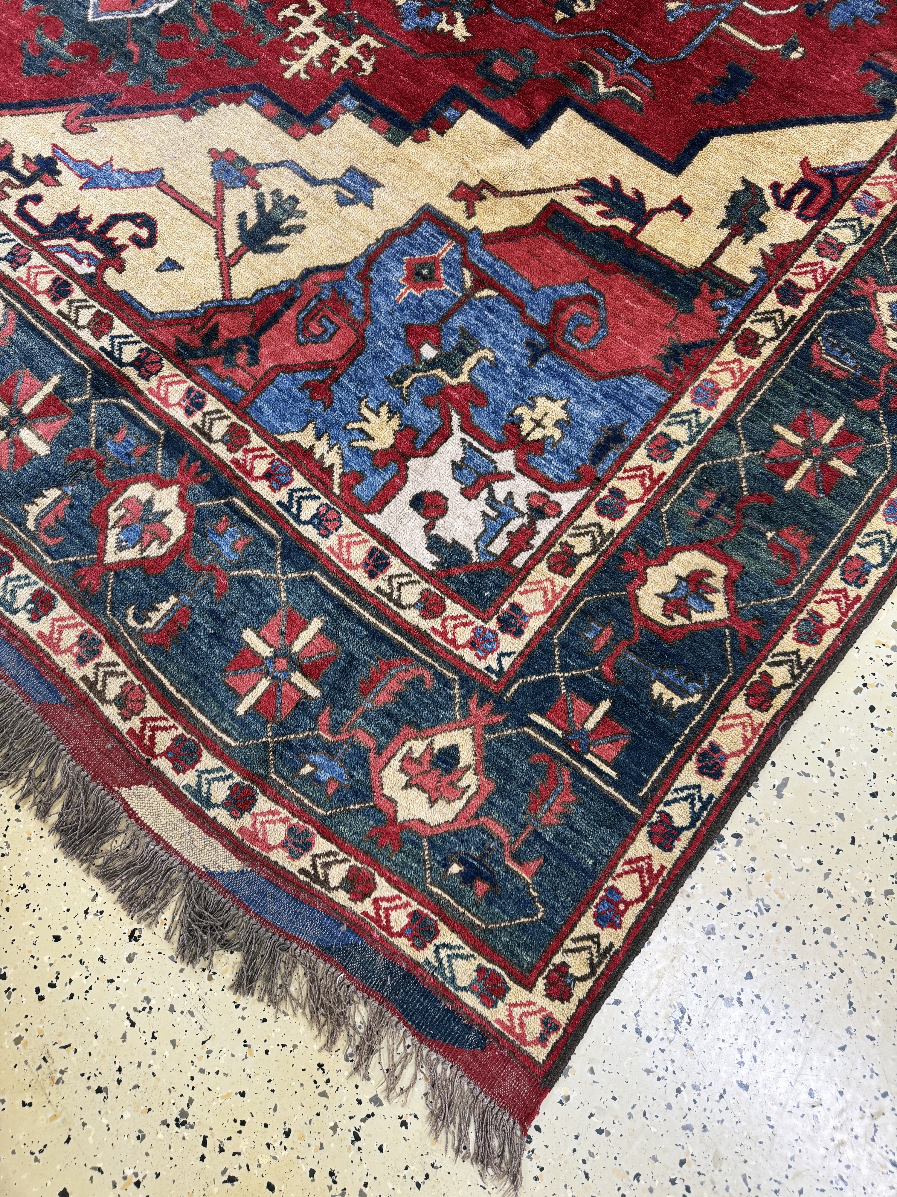 Detail a: Kazak"neugeknüpft", Afghanistan, Ende 20.Jhd, Wolle auf Wolle, ca. 307 x 268 cm, EHZ: 2