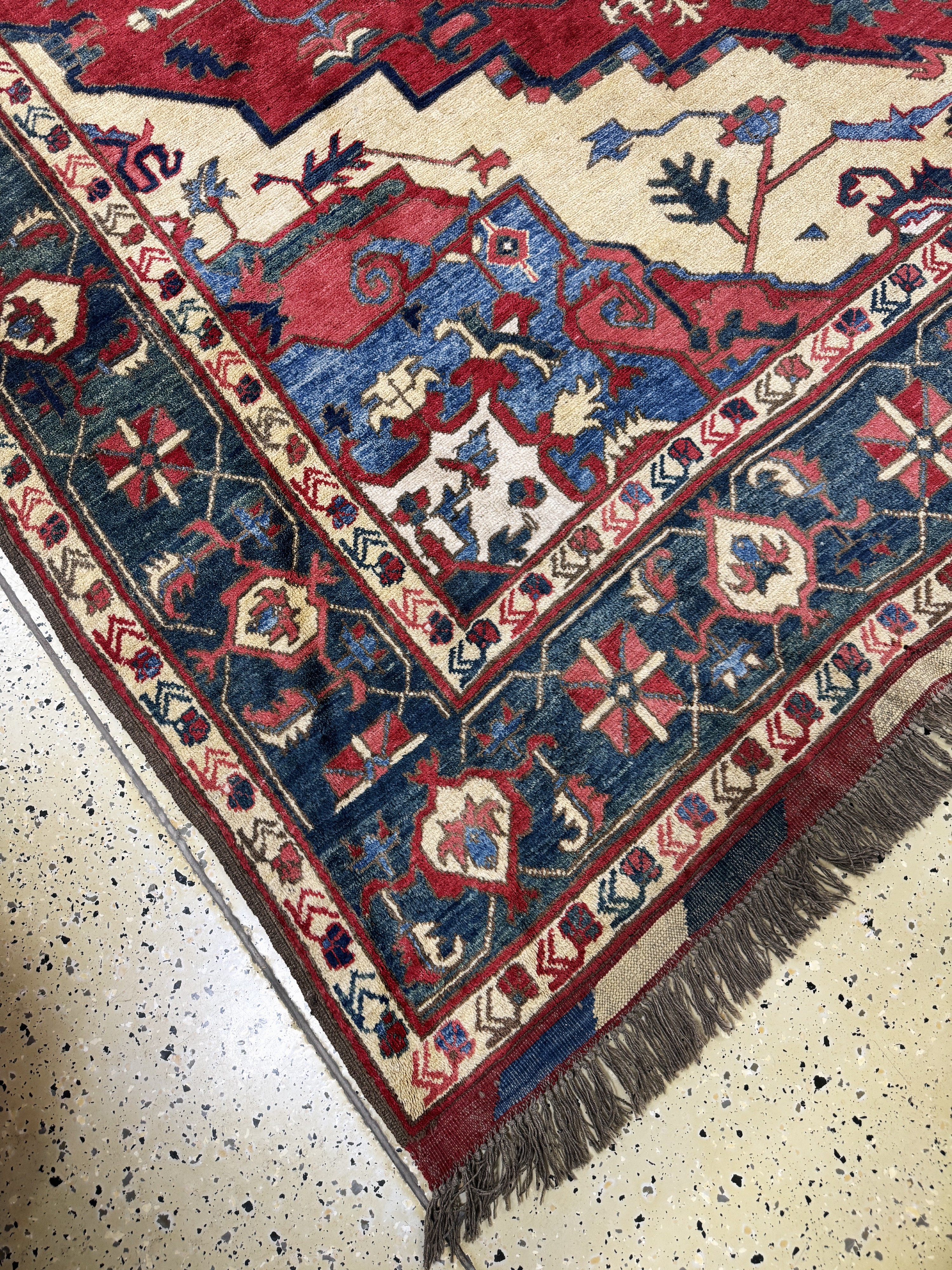 Detail b: Kazak"neugeknüpft", Afghanistan, Ende 20.Jhd, Wolle auf Wolle, ca. 307 x 268 cm, EHZ: 2