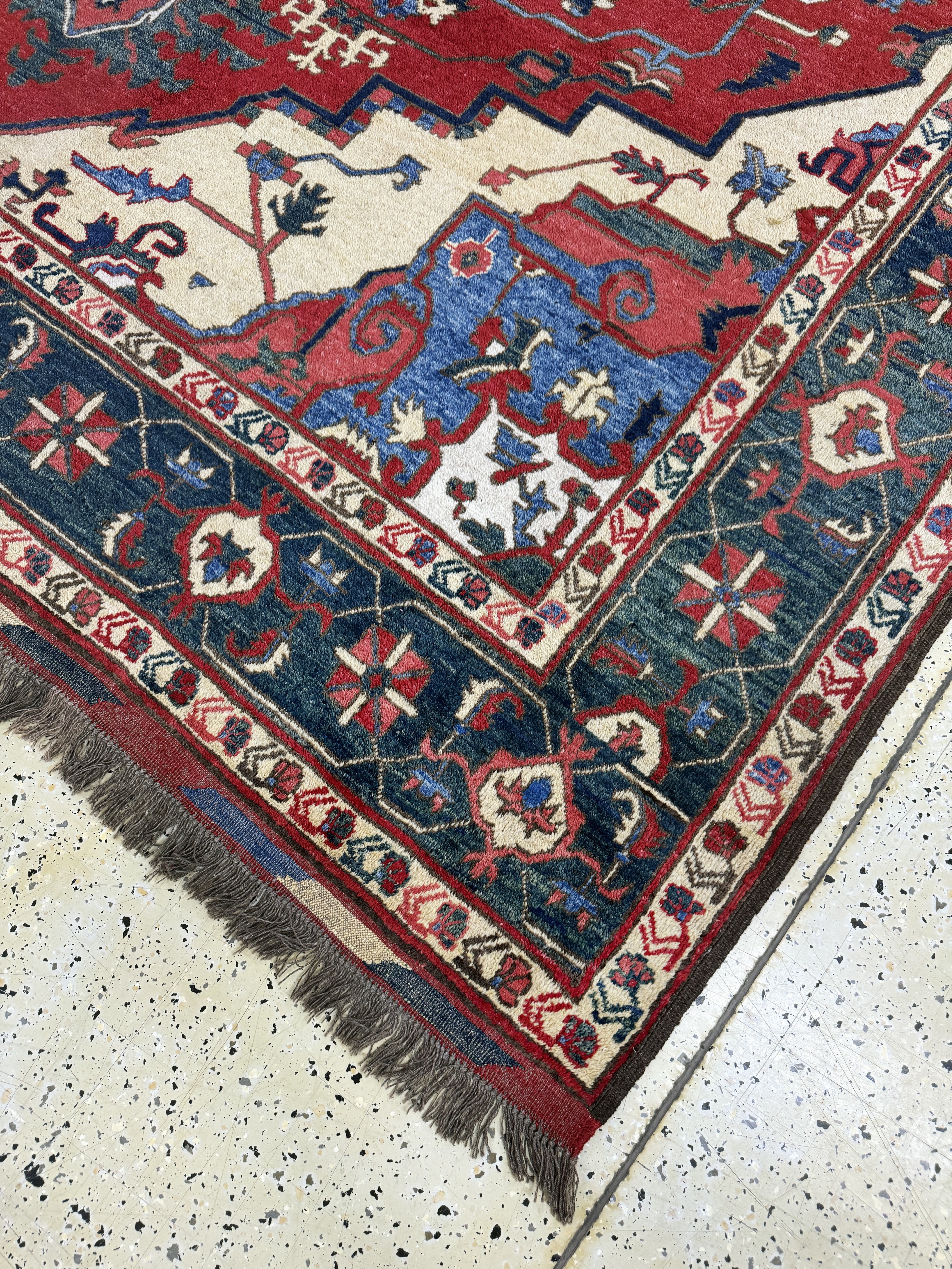 Detail d: Kazak"neugeknüpft", Afghanistan, Ende 20.Jhd, Wolle auf Wolle, ca. 307 x 268 cm, EHZ: 2