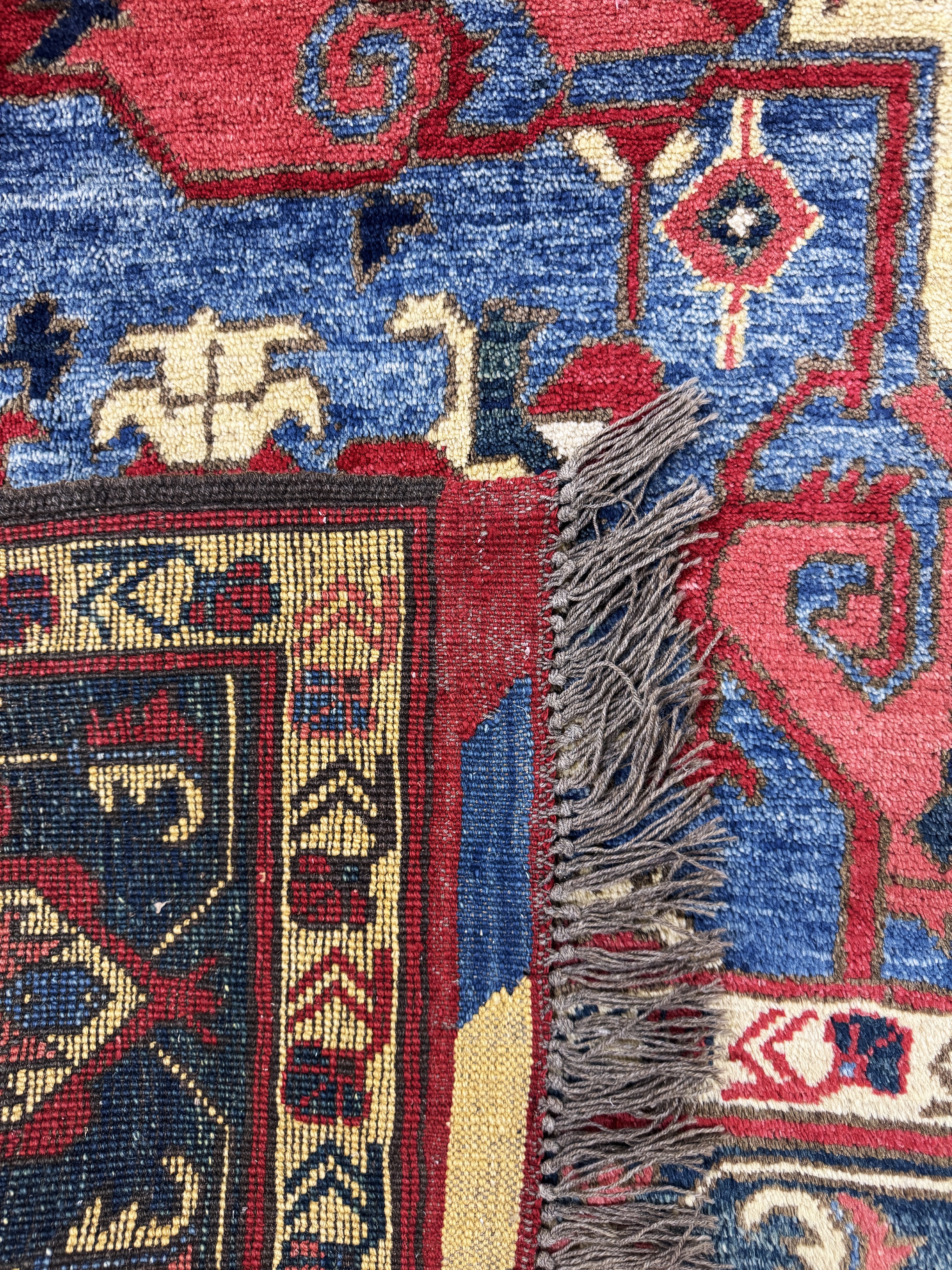 Detail g: Kazak"neugeknüpft", Afghanistan, Ende 20.Jhd, Wolle auf Wolle, ca. 307 x 268 cm, EHZ: 2