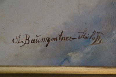 27049509b - Adolf Baumgärtner-Stoiloff, 1850 Linz-1924 Wien, Kosaken-Ritt, Vielfigurige Szene eines ...