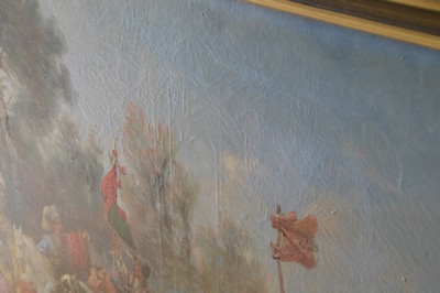 27049509e - Adolf Baumgärtner-Stoiloff, 1850 Linz-1924 Wien, Kosaken-Ritt, Vielfigurige Szene eines ...