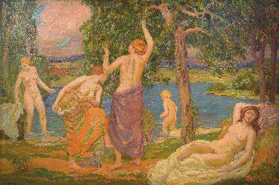 Image Karel Spillar, 1871 Pilsen-1939 Prag, expressiv-realistische Figurengruppe aus 5 Akten ...