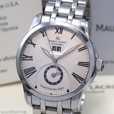 27049612a - MAURICE LACROIX Herrenarmbanduhr Serie Pontos Modell Grand Guichet GMT Referenz PT6098, ...