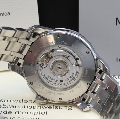 27049612e - MAURICE LACROIX Herrenarmbanduhr Serie Pontos Modell Grand Guichet GMT Referenz PT6098, ...