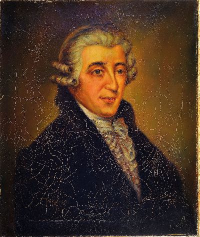 27049849k - A. Heinen, Maler der 1. Hälfte des 20. Jh., Porträt eines Mannes mit Perücke und ...