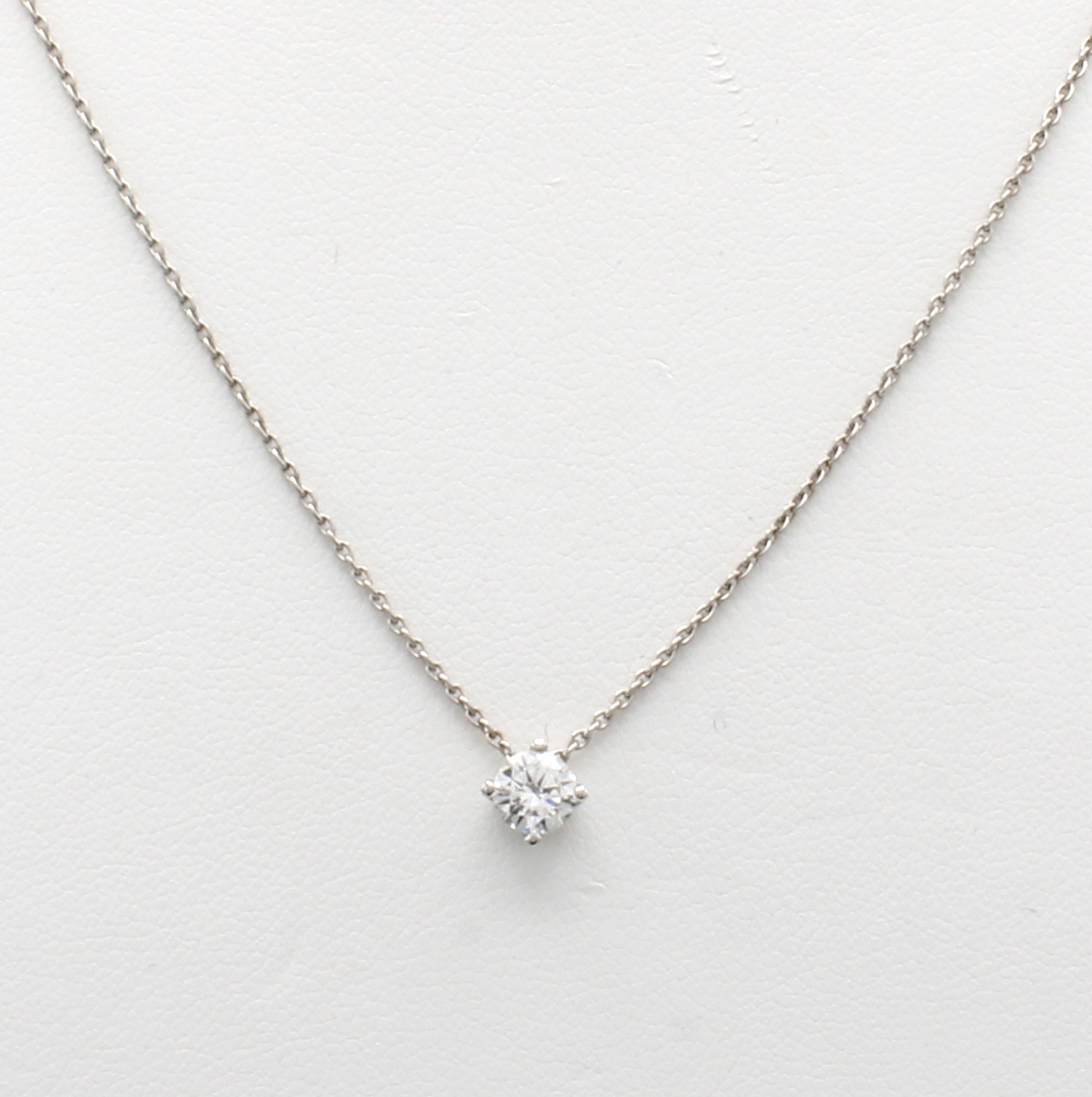 Image 27049987 - Collier mit Brillantsolitär, WG 750/000, Brill. ca. 0,40 ct Weiß/si2, in ...